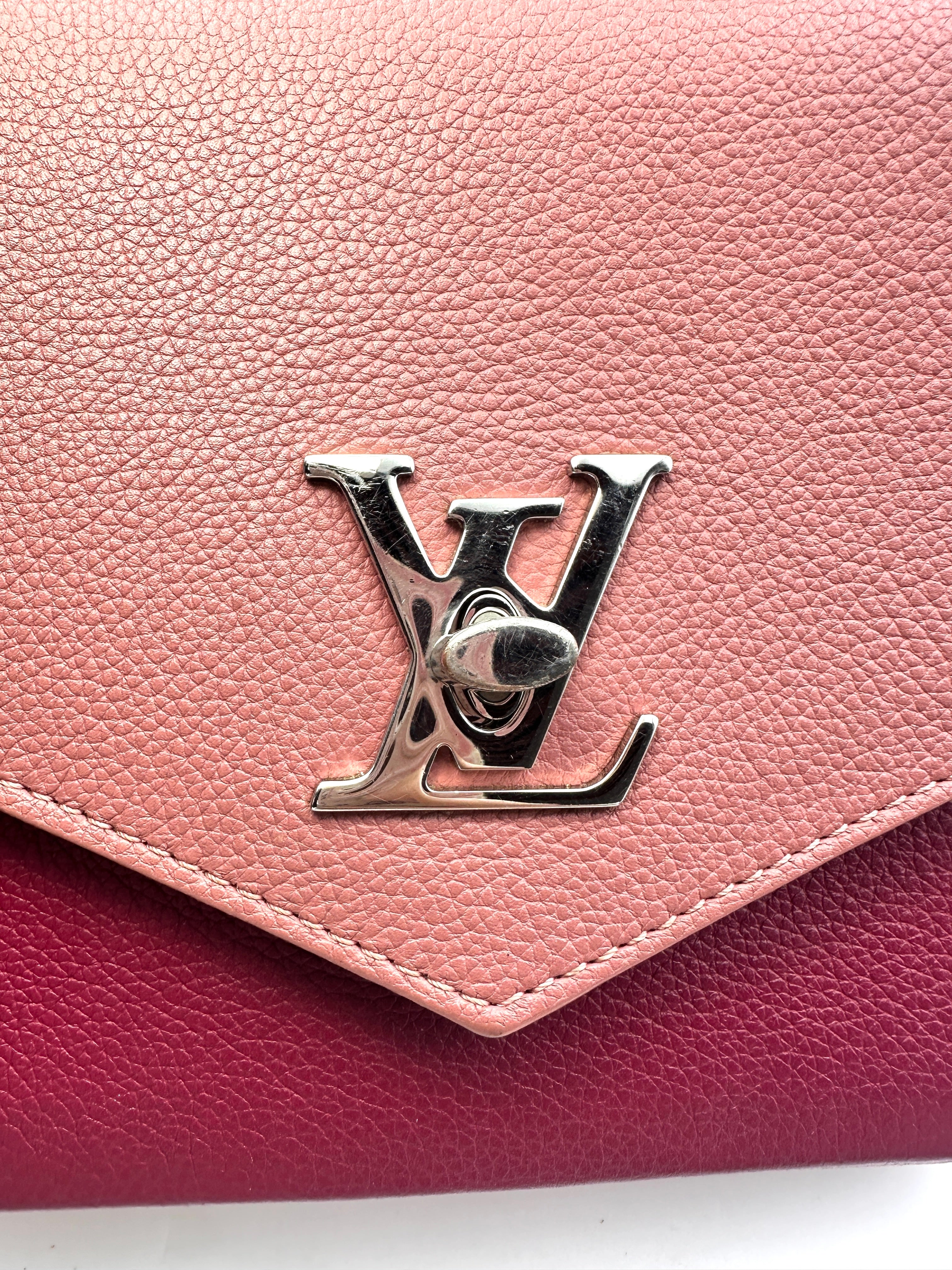 Louis Vuitton Pink Mylockme BB Leather Shoulder Crossbody Bag LV1723