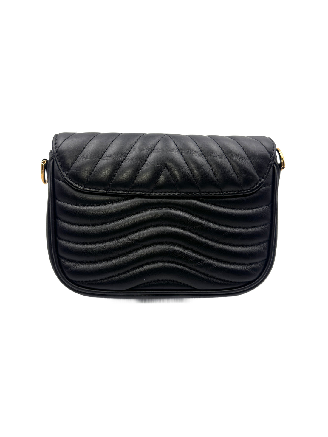 Louis Vuitton Black New Wave Multi Pochette Quilted Leather Crossbody Bag LV1724