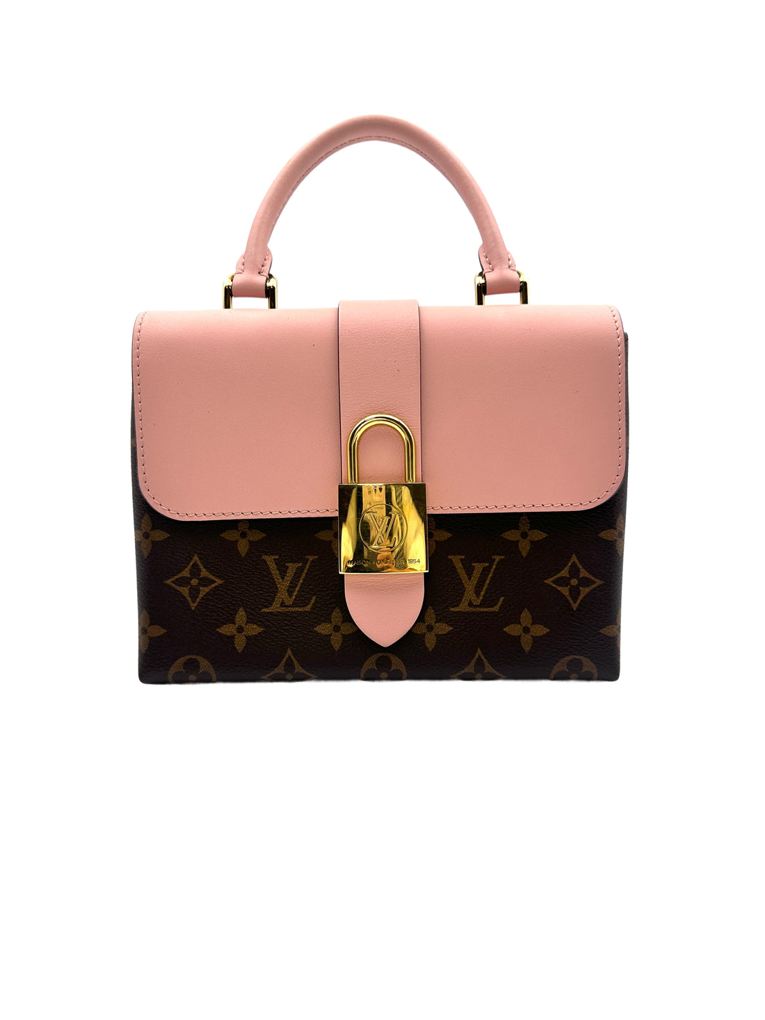Louis Vuitton Locky BB Pink Monogram Handle Bag With Lock LV1692