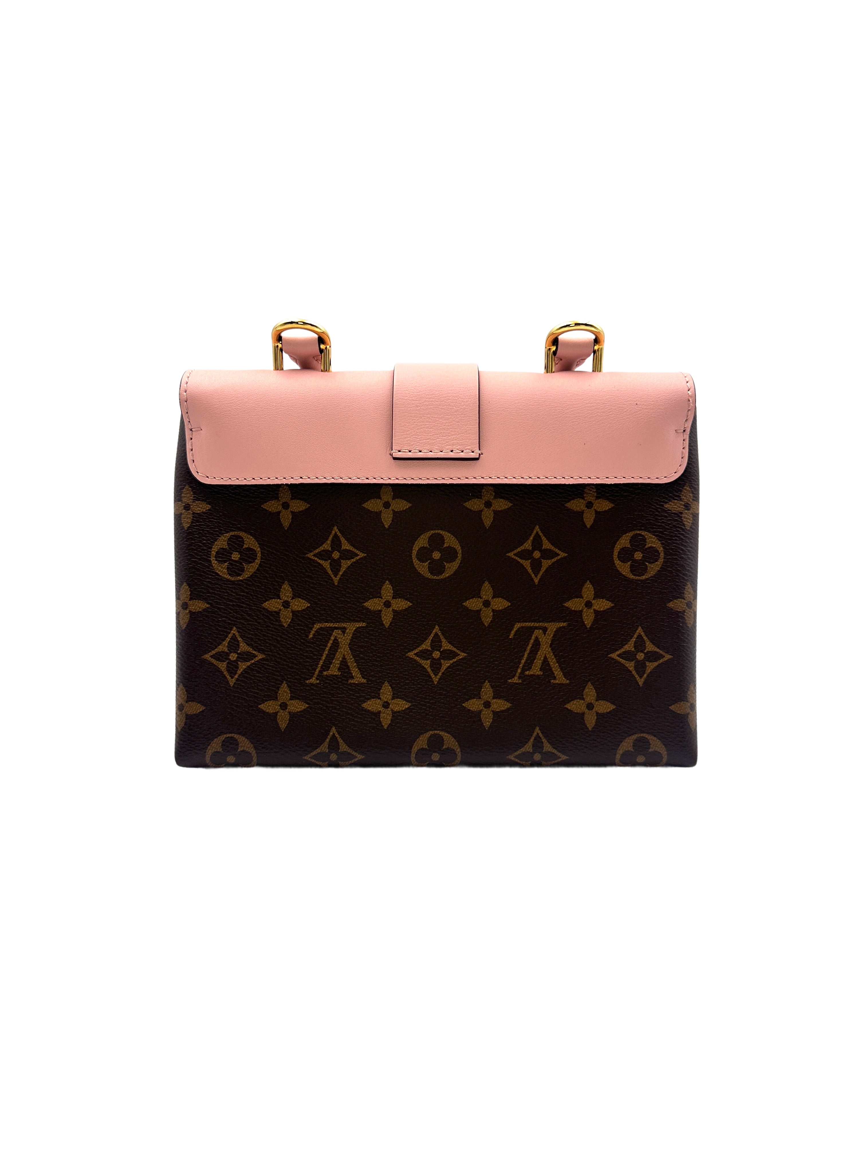 Louis Vuitton Locky BB Pink Monogram Handle Bag With Lock LV1692