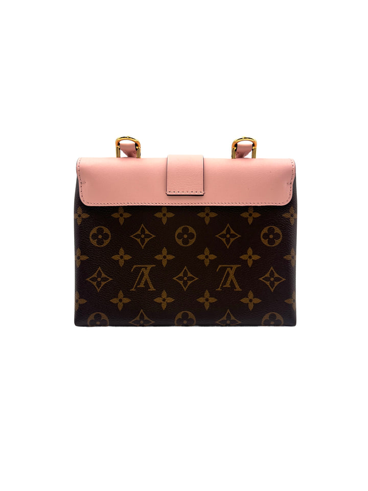 Louis Vuitton Locky BB Pink Monogram Handle Bag With Lock LV1692