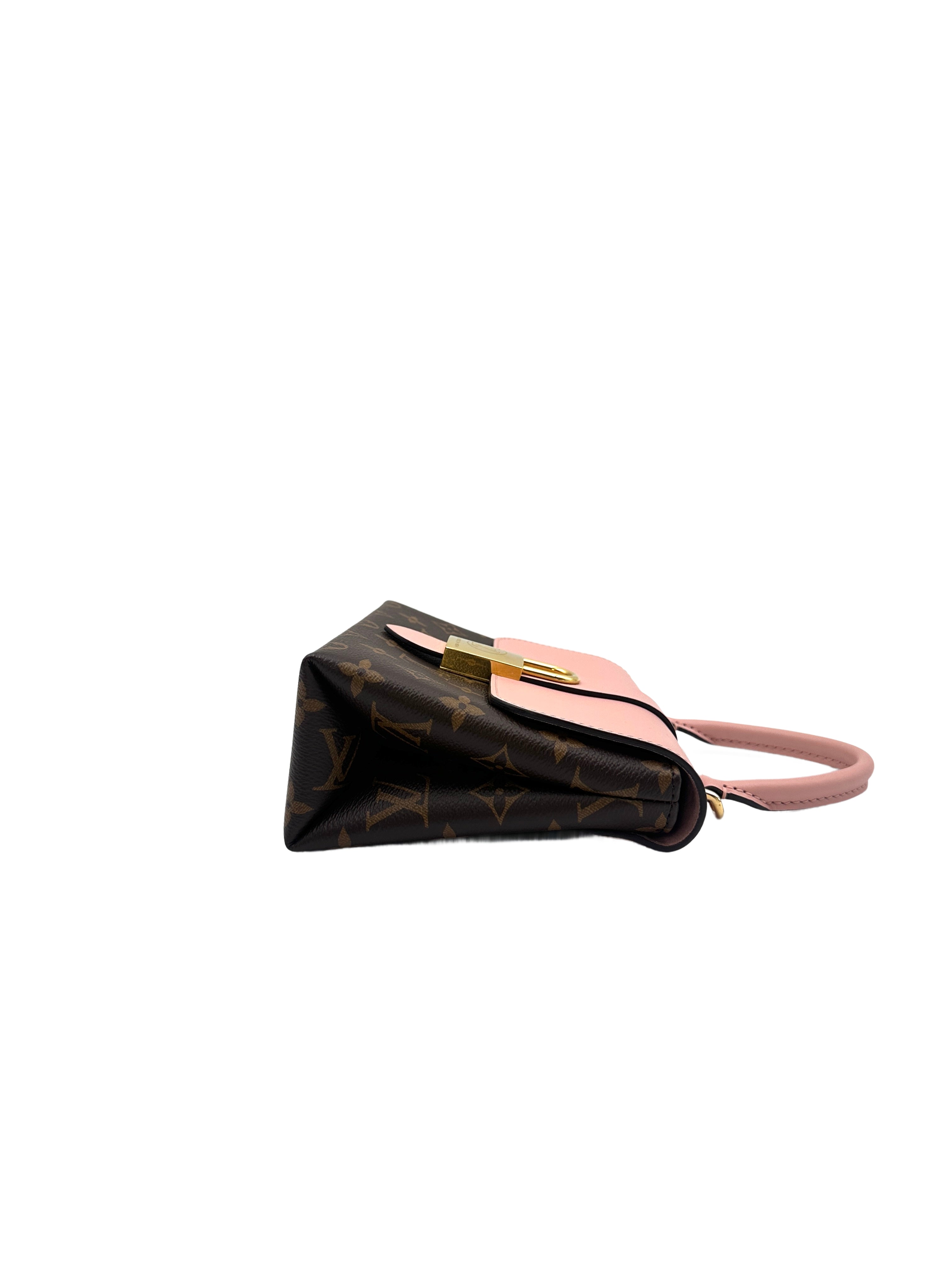 Louis Vuitton Locky BB Pink Monogram Handle Bag With Lock LV1692