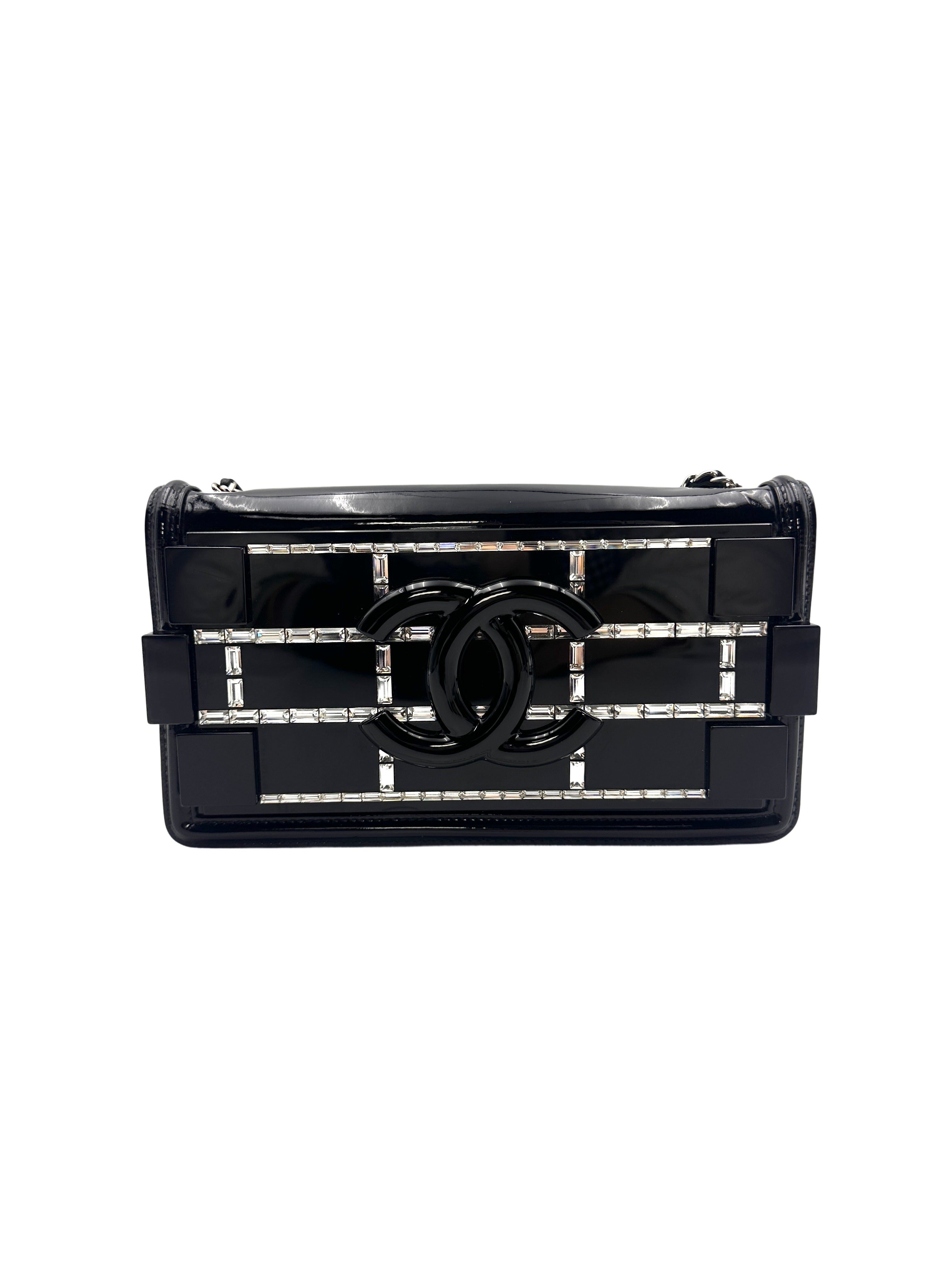 Chanel Black Boy Brick Horizontal Flap Crossbody Bag(20***28) CC1196