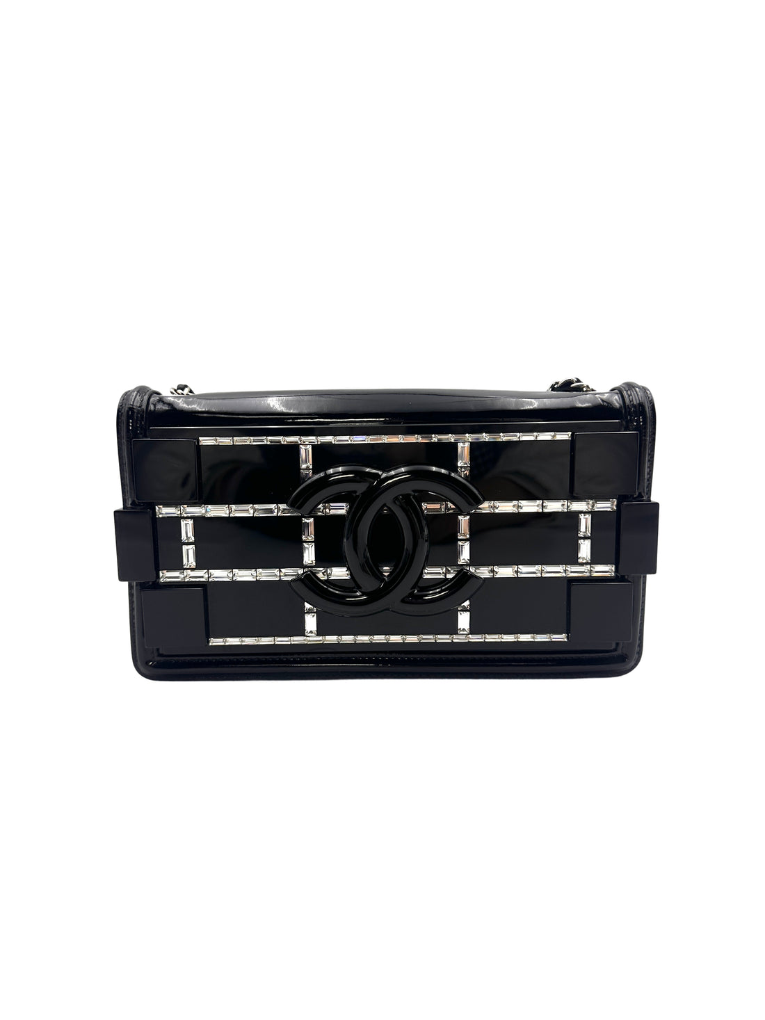 Chanel Black Boy Brick Horizontal Flap Crossbody Bag(20***28) CC1196