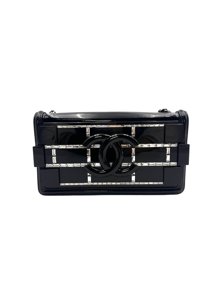 Chanel Black Boy Brick Horizontal Flap Crossbody Bag(20***28) CC1196