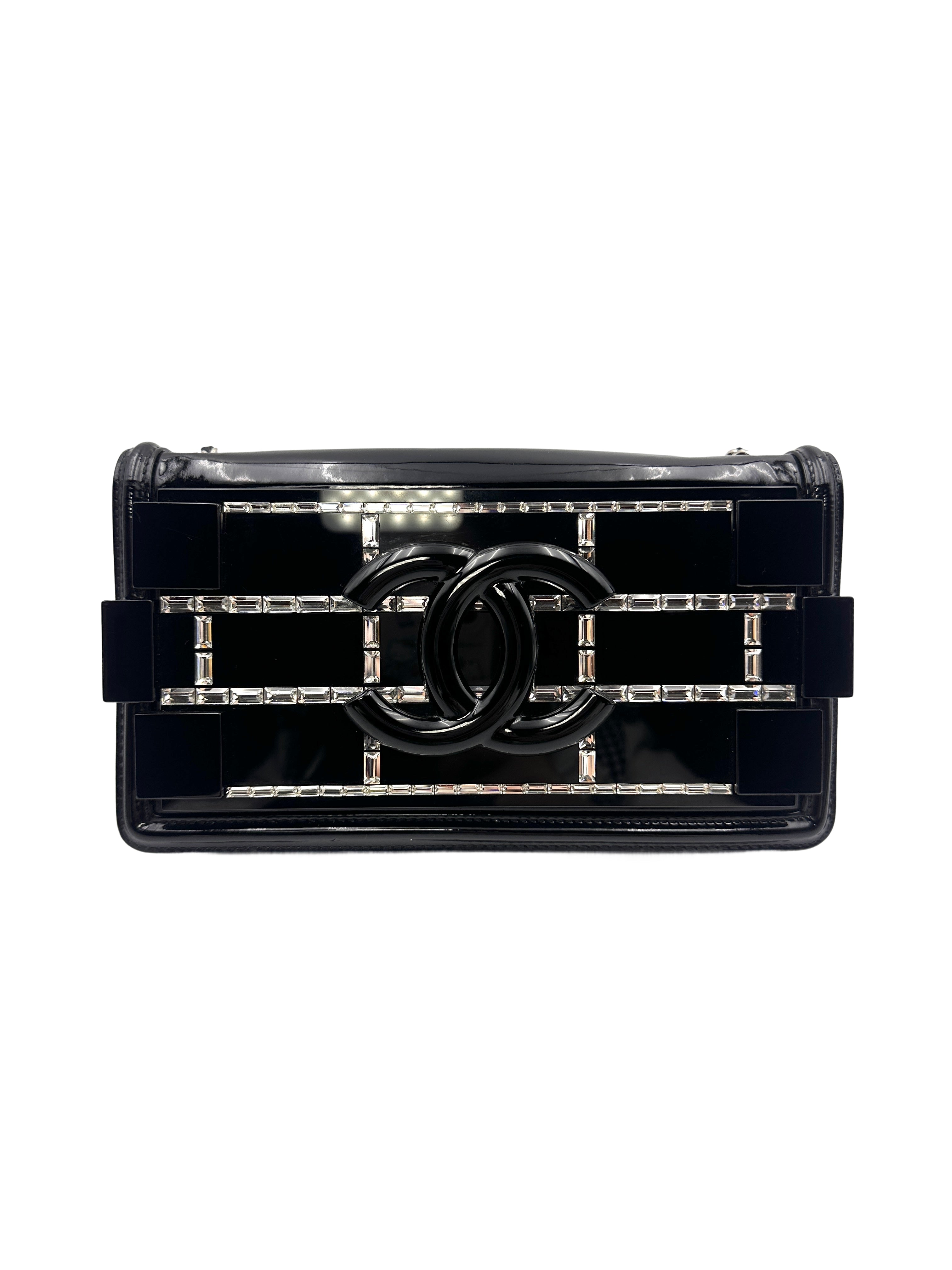 Chanel Black Boy Brick Horizontal Flap Crossbody Bag(20***28) CC1196