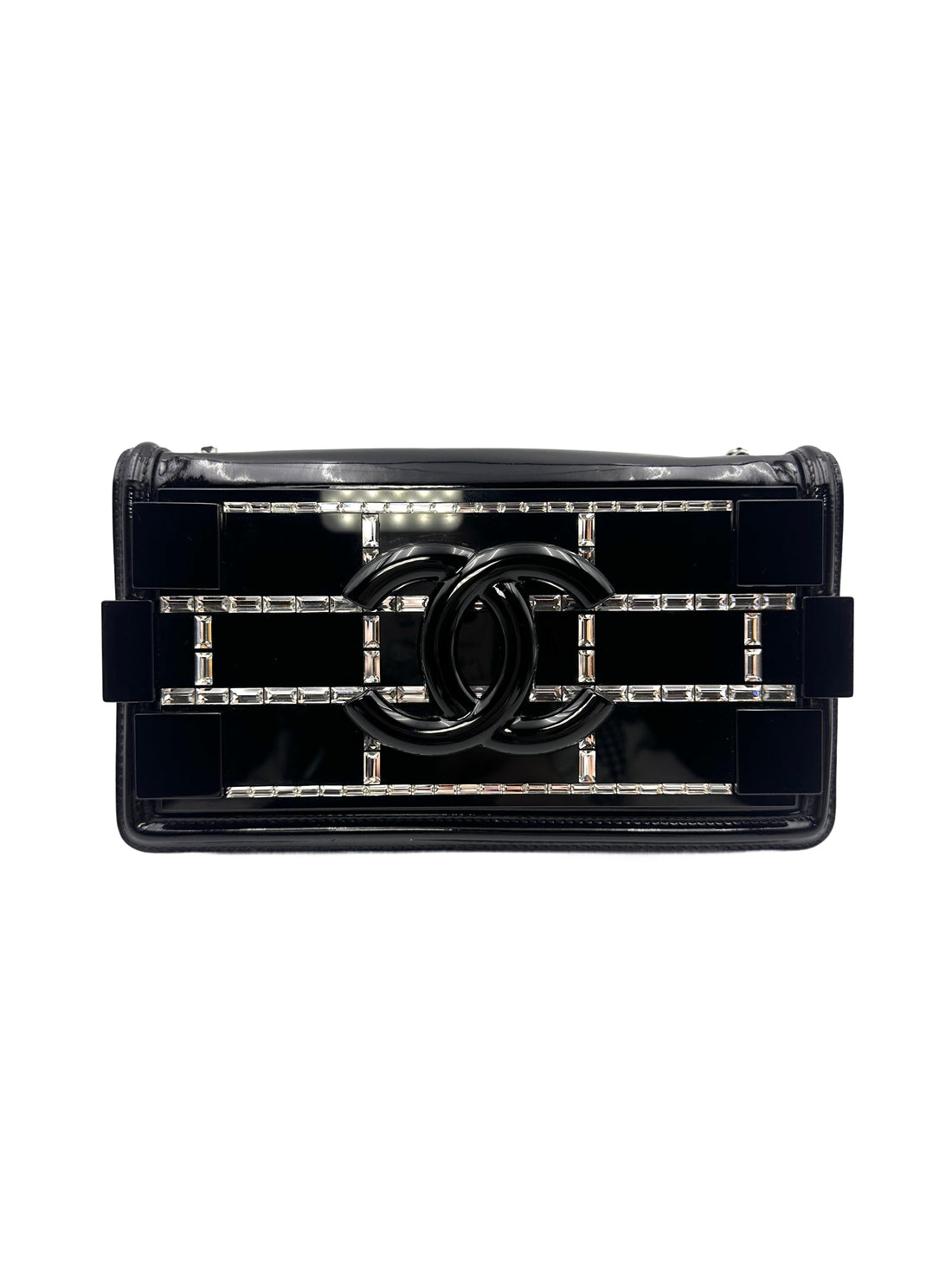 Chanel Black Boy Brick Horizontal Flap Crossbody Bag(20***28) CC1196