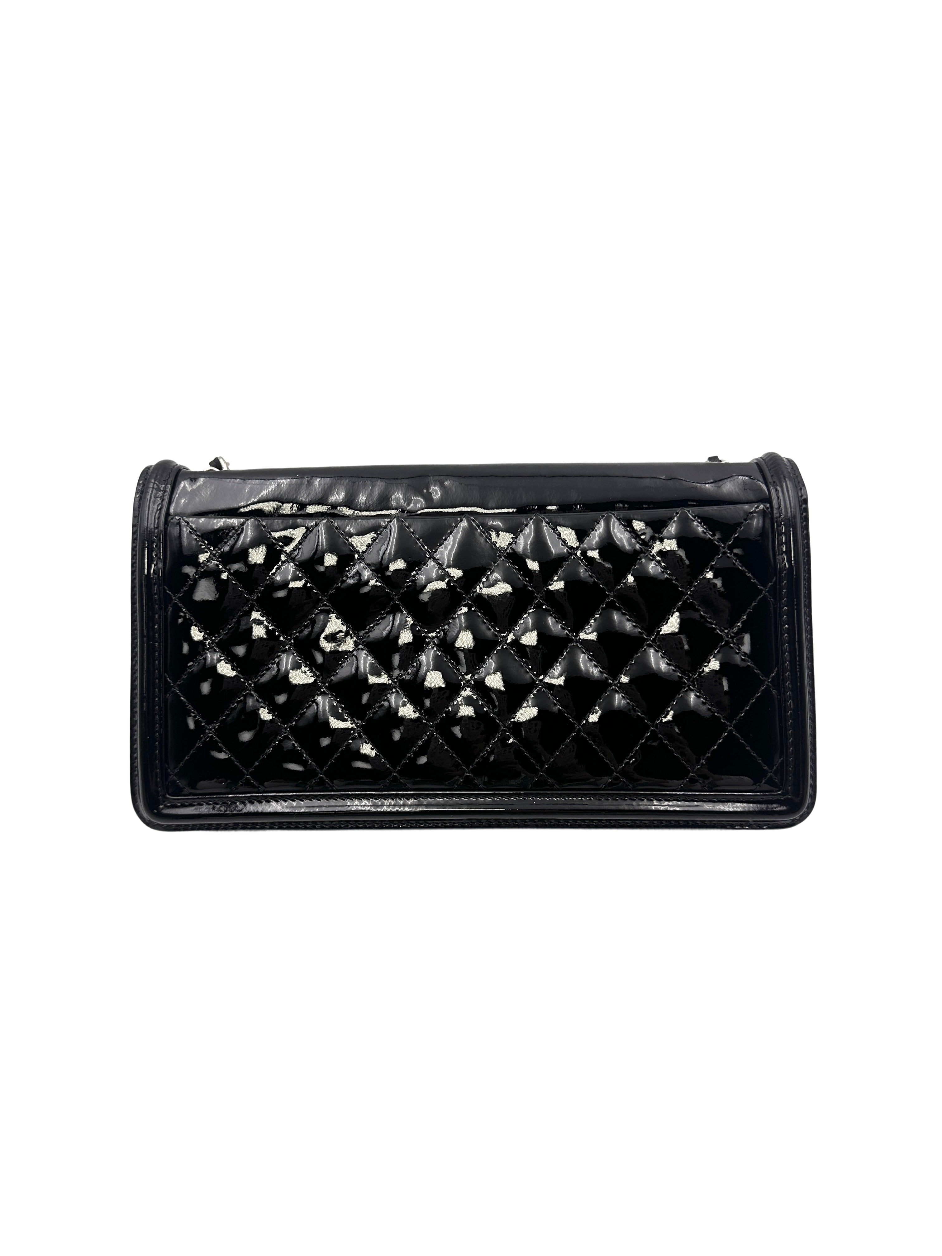 Chanel Black Boy Brick Horizontal Flap Crossbody Bag(20***28) CC1196
