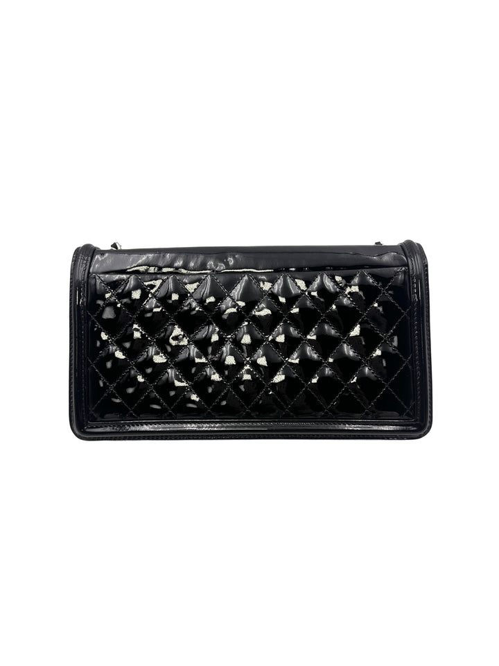 Chanel Black Boy Brick Horizontal Flap Crossbody Bag(20***28) CC1196