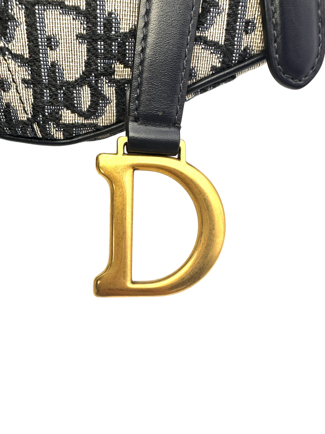 Christian Dior Oblique Saddle Bag With Handle DR390