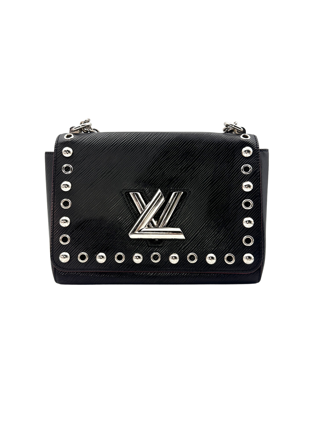 Louis Vuitton Black Twist MM Medium Size Crossbody Bag LV1728