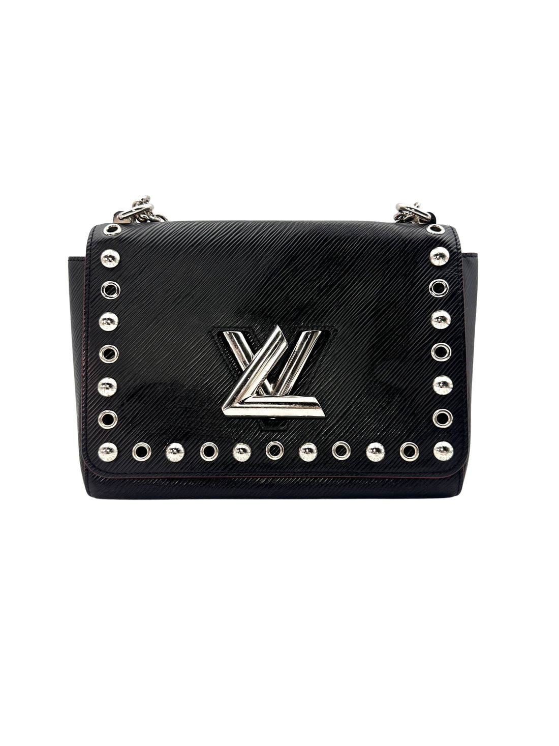 Louis Vuitton Black Twist MM Medium Size Crossbody Bag LV1728