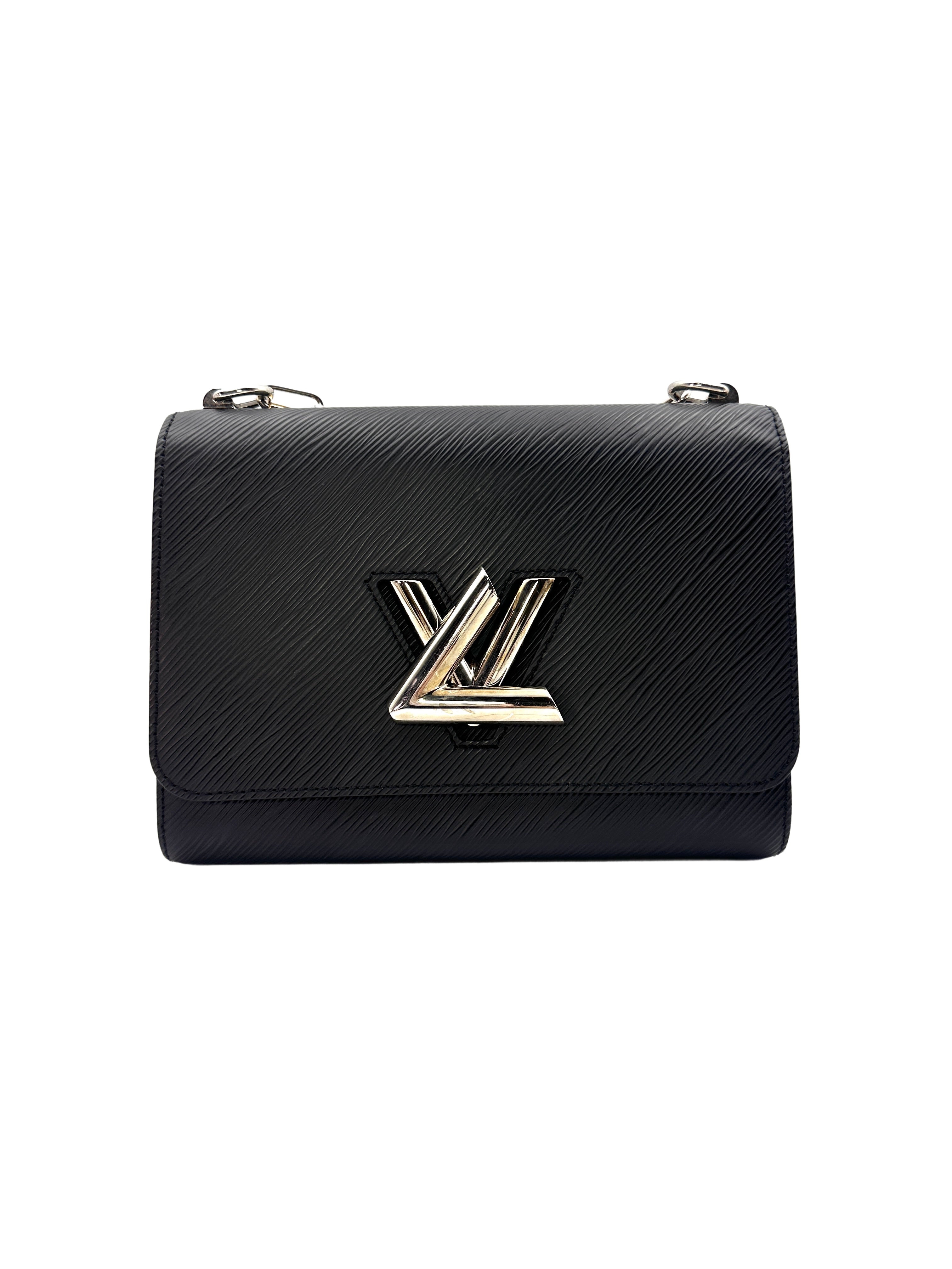 Louis Vuitton Black Twist MM Epi Leather Flap Bag LV1726