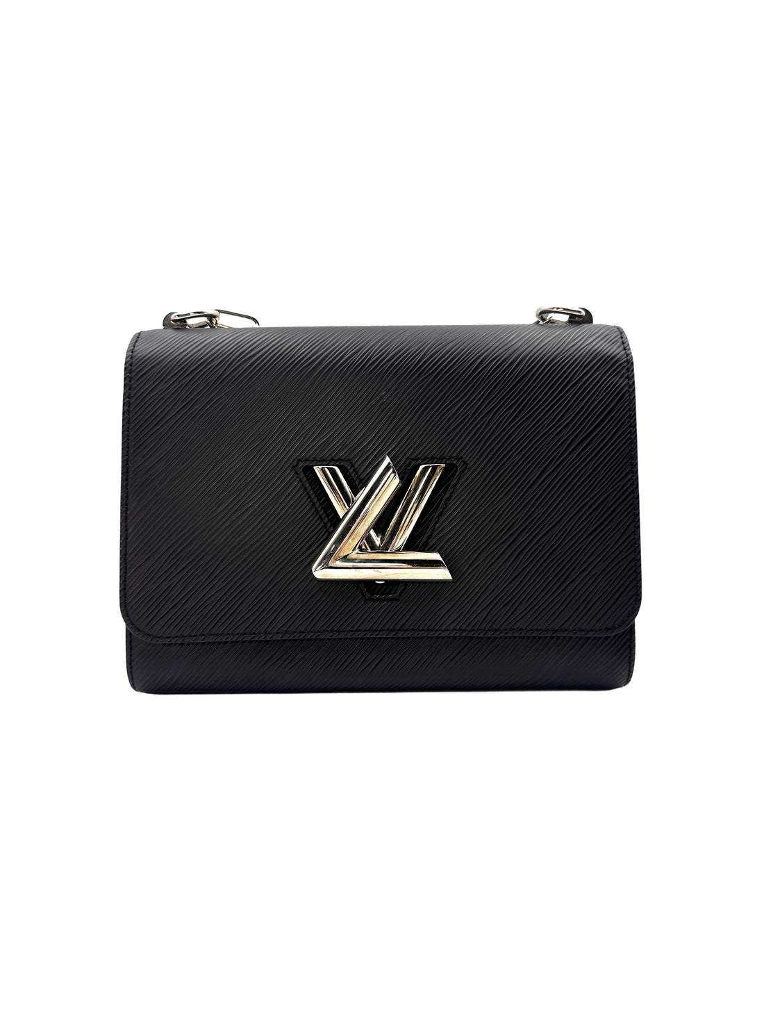 Louis Vuitton Black Twist MM Epi Leather Flap Bag LV1726