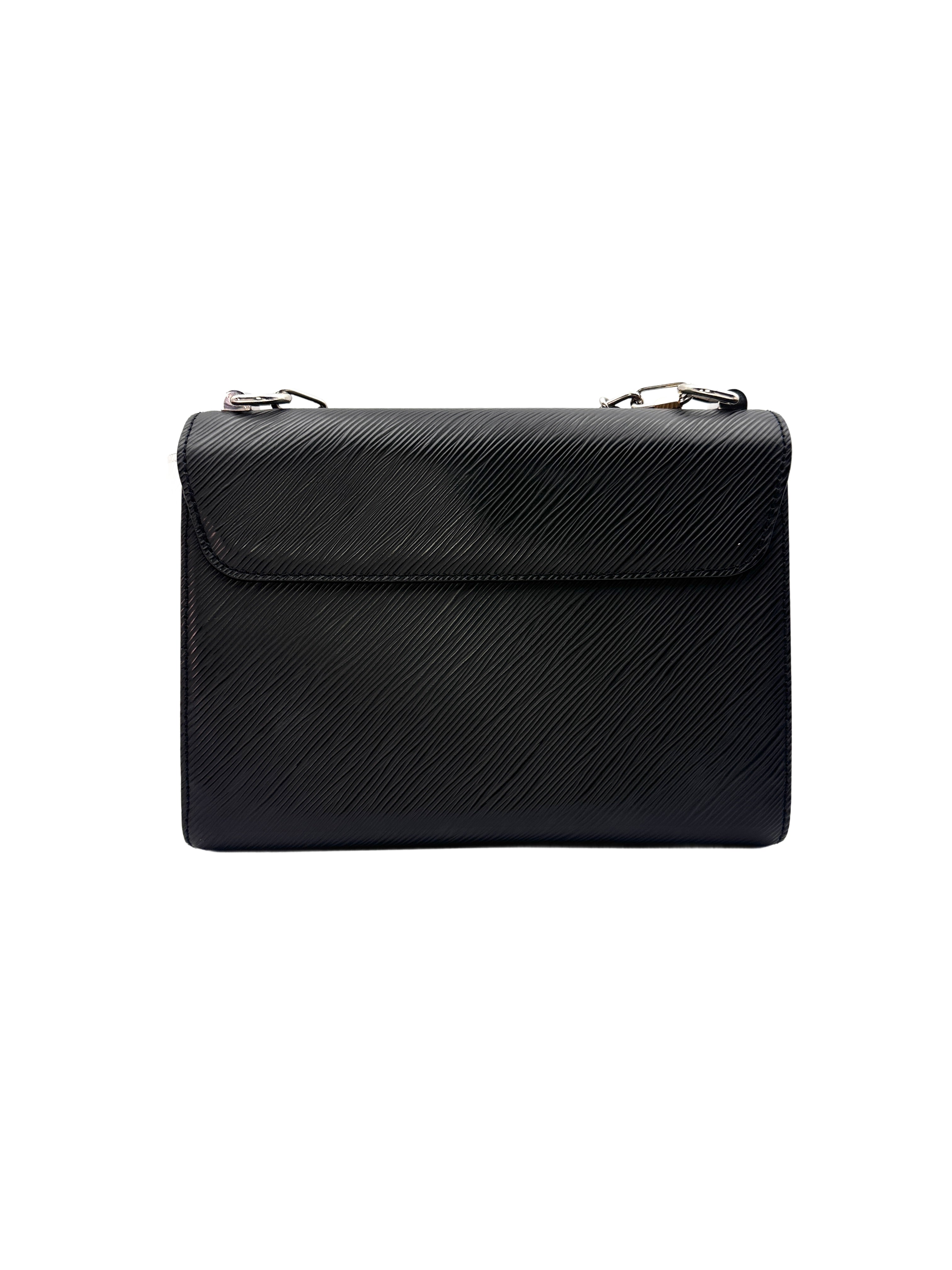 Louis Vuitton Black Twist MM Epi Leather Flap Bag LV1726