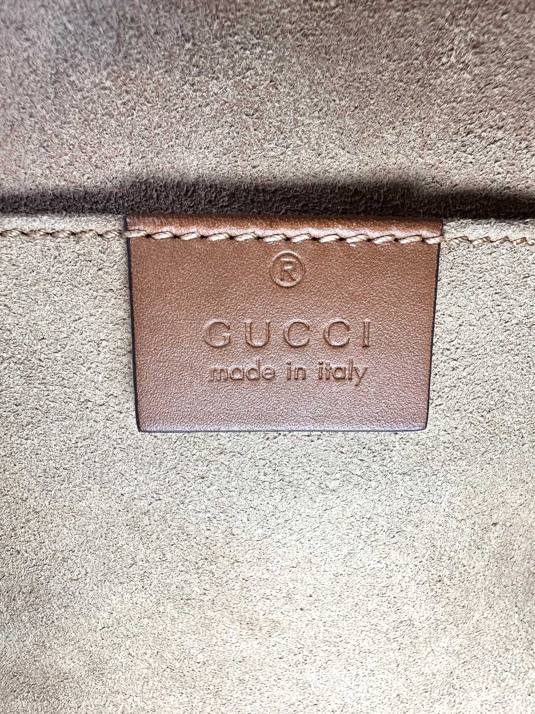 Gucci Padlock Brown GG Supreme Tote Shoulder Bag GG616