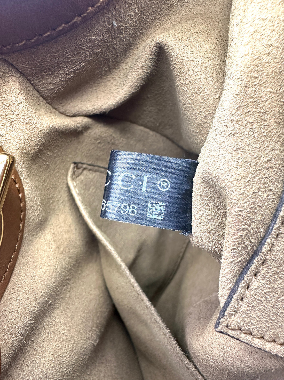 Gucci Padlock Brown GG Supreme Tote Shoulder Bag GG616