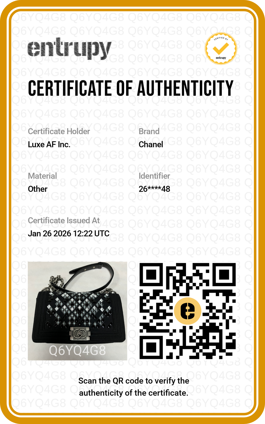 Chanel LeBoy Paris-Hamburg Metiers d'Art Mosaic Black/Sliver Embroidered Wool Medium Size Flap Bag(26***48) CC1354