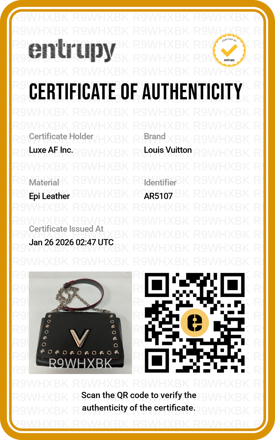 Louis Vuitton Black Twist MM Medium Size Crossbody Bag LV1728