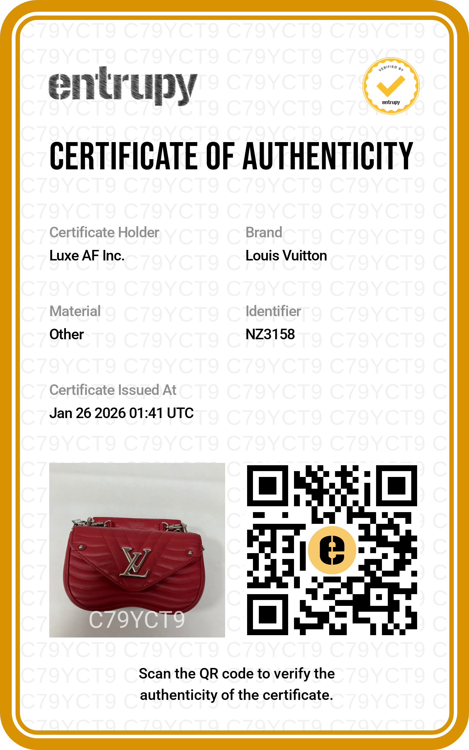 Louis Vuitton New Wave Red Chevron Leather Crossbody Bag With Silver Hardware LV1730