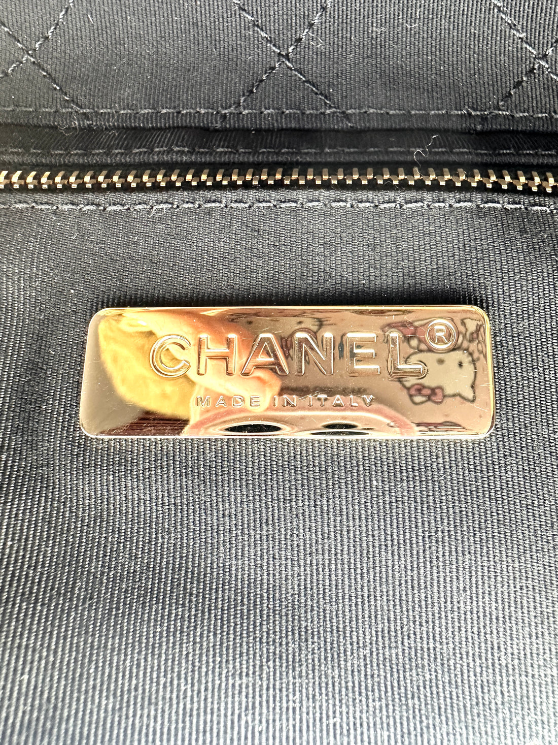 Chanel Black/Beige Shearling CC Mania Lambskin Flap Chain Bag(28***05) CC1204