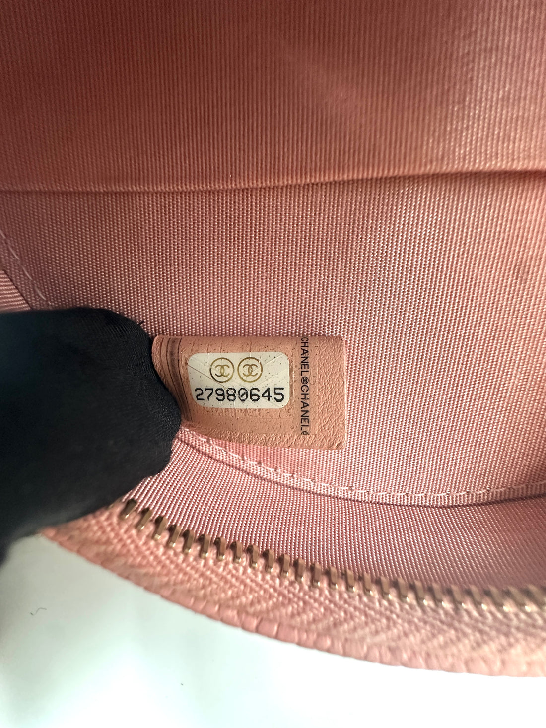 Chanel CC Filigree Pink Caviar Quilted Leather Round Crossbody Bag(27***45) CC1202