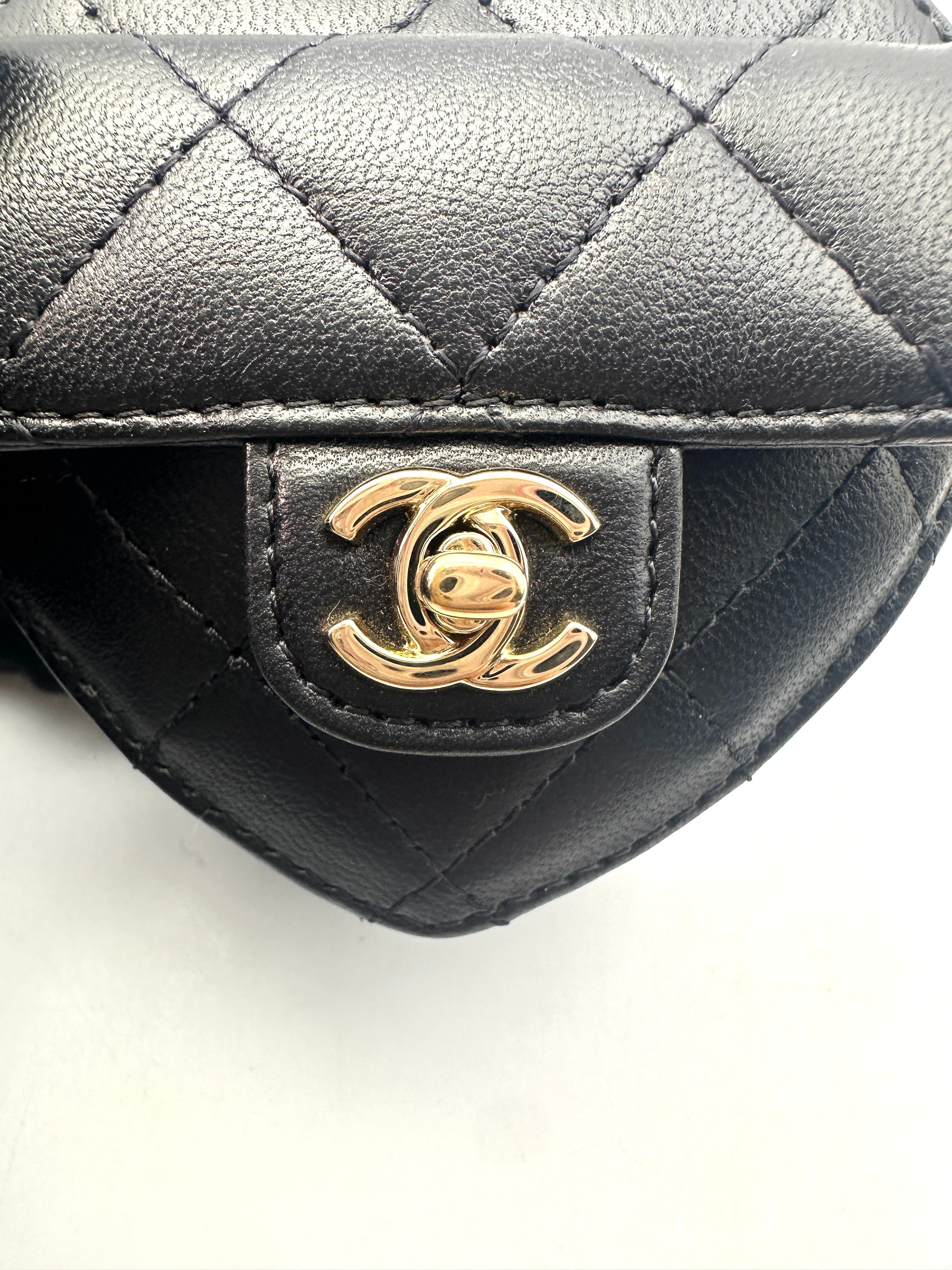 Chanel CC In Love Black Quilted Lambskin Mini Bag(32***82) CC1203