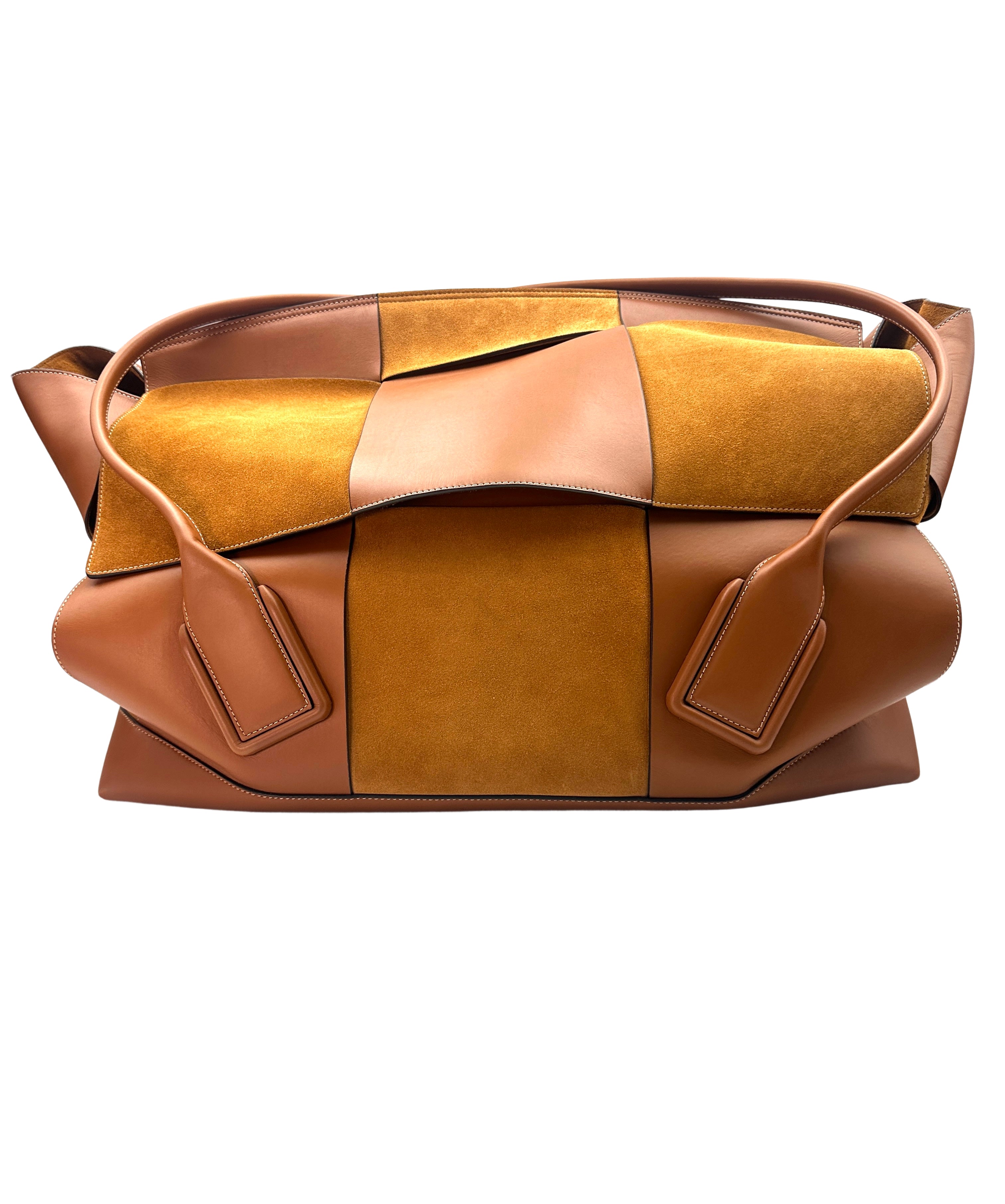 Bottega Veneta Arco Brown XXXL Size Intrecciato Tote Handle Bag BV90-1