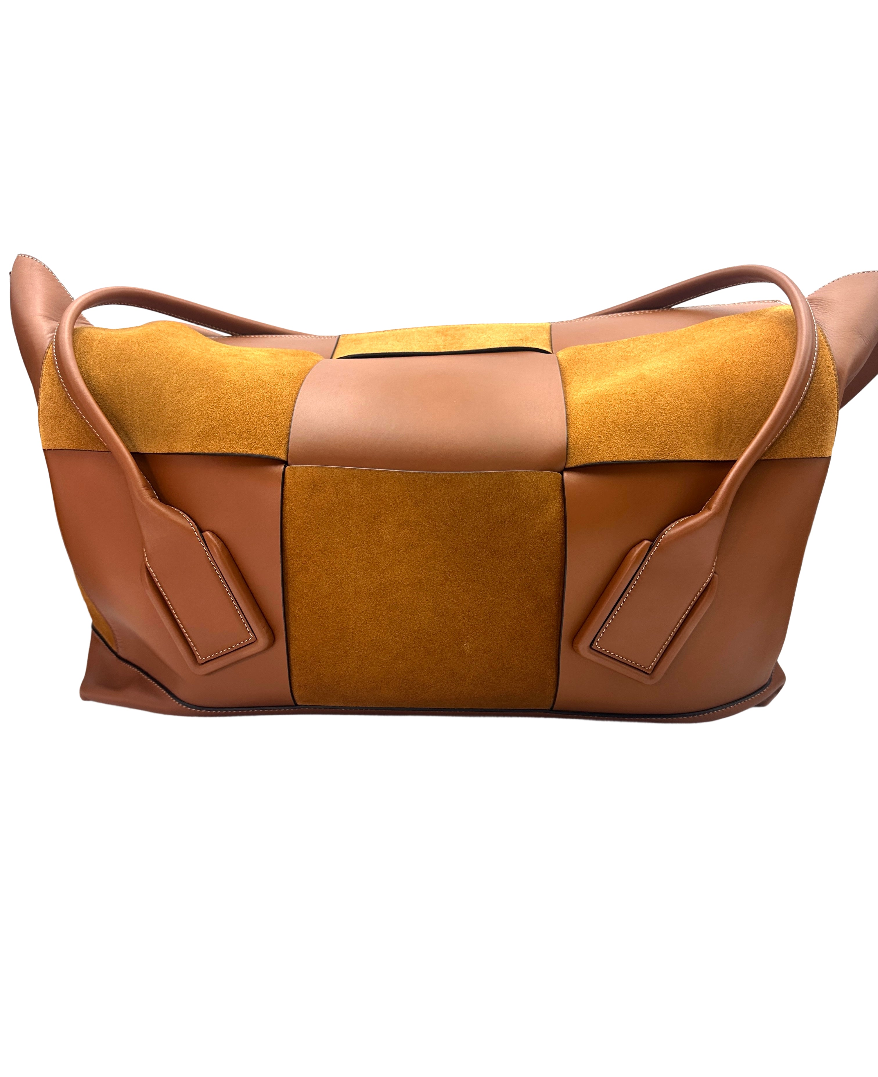 Bottega Veneta Arco Brown XXXL Size Intrecciato Tote Handle Bag BV90-1