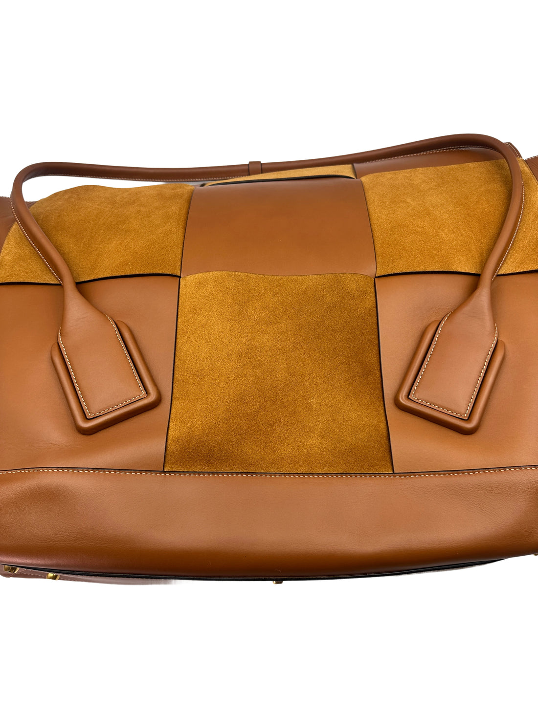 Bottega Veneta Arco Brown XXXL Size Intrecciato Tote Handle Bag BV90-1