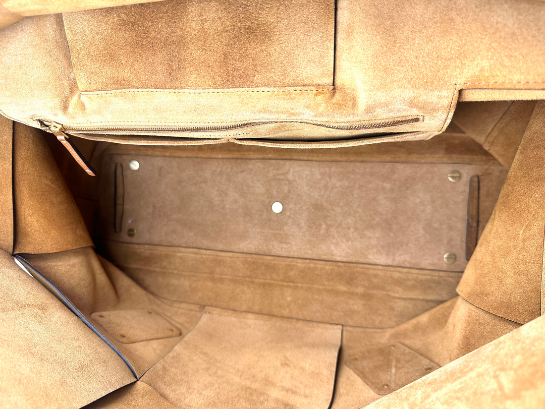 Bottega Veneta Arco Brown XXXL Size Intrecciato Tote Handle Bag BV90-1