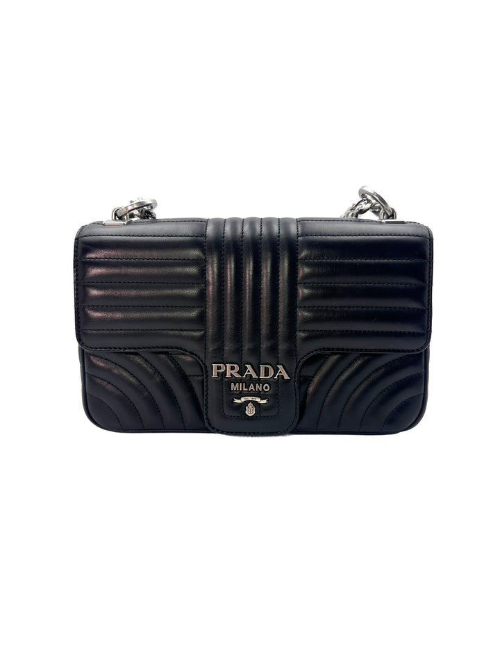 Prada White Faux Fur Wristlet Clutch Bag PR178