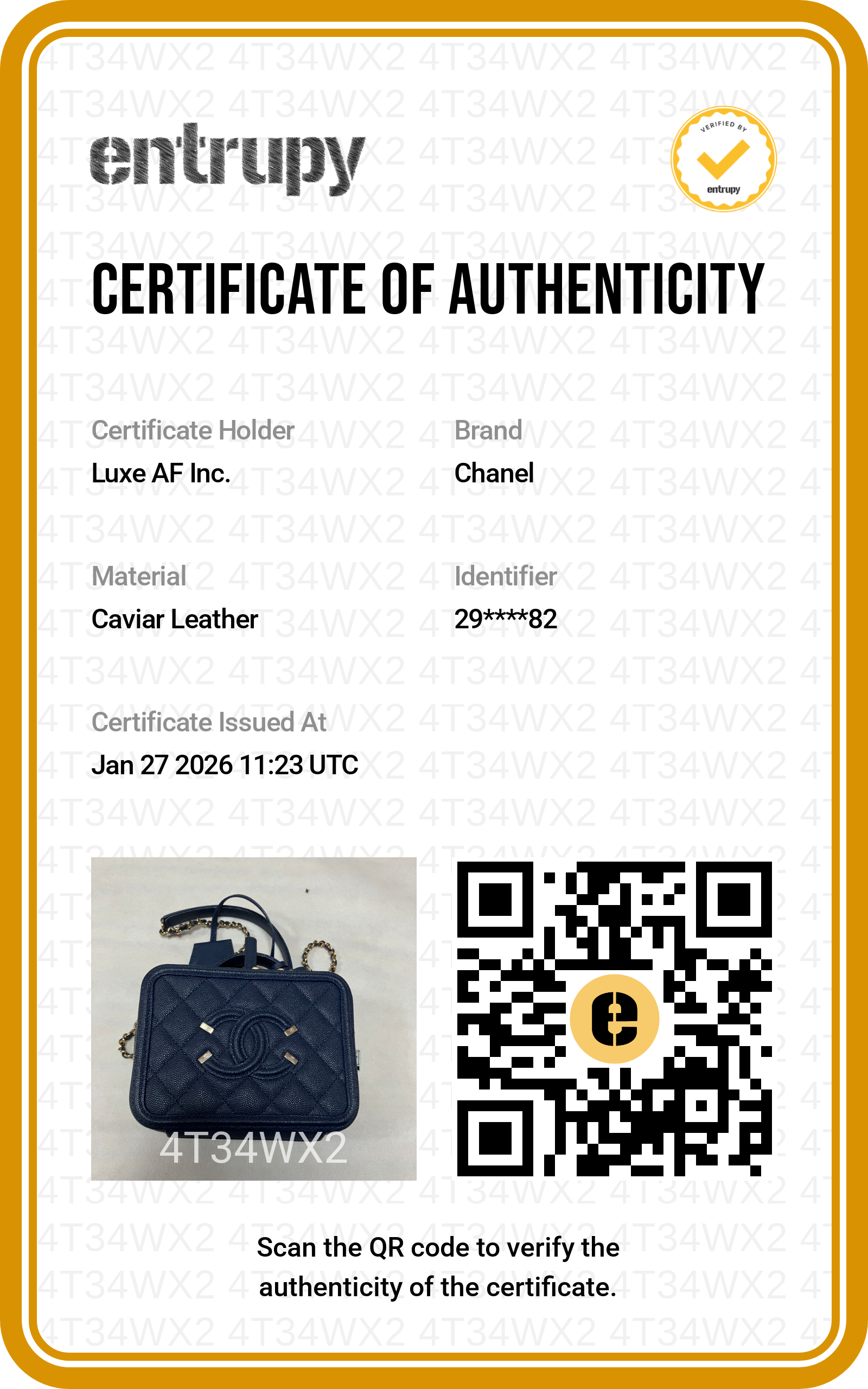 Chanel CC Filigree Navy Blue Caviar Quilted Leather Small Size Vanity Case(29***82) CC1221