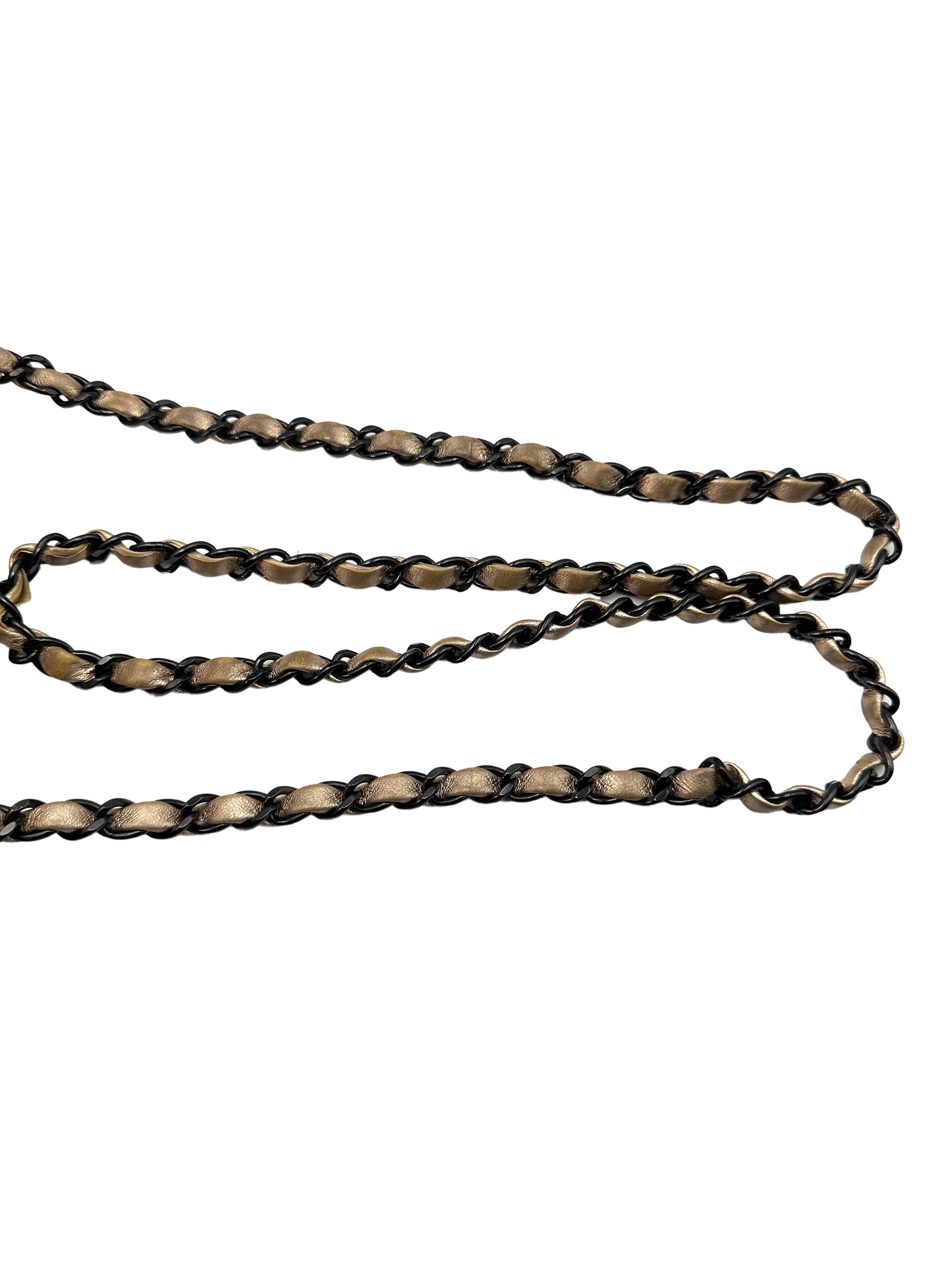 Chanel Gold Quilted Leather Mini Square Flap Chain Bag(31***78) CC1211