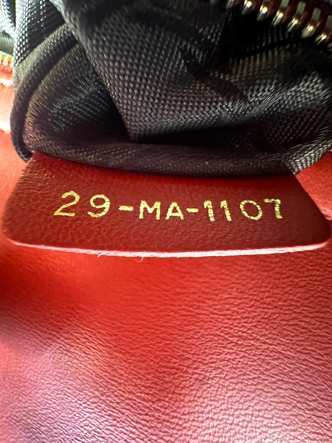 Christian Dior Lady Dior Red Cannage Handle Bag with Charms DR398