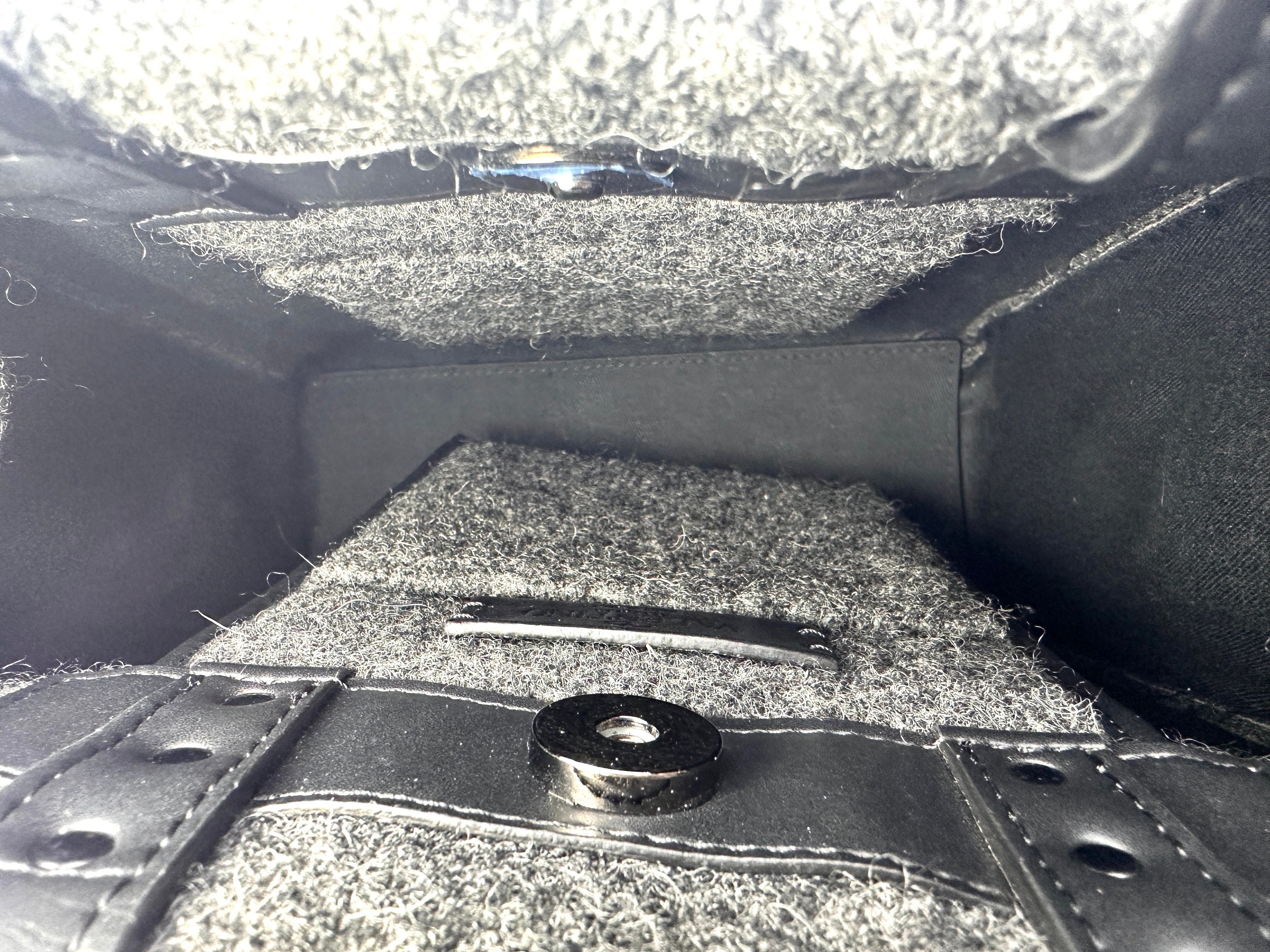 Valentino Black VLTN Logo Leather Tote Handle Bag VT24