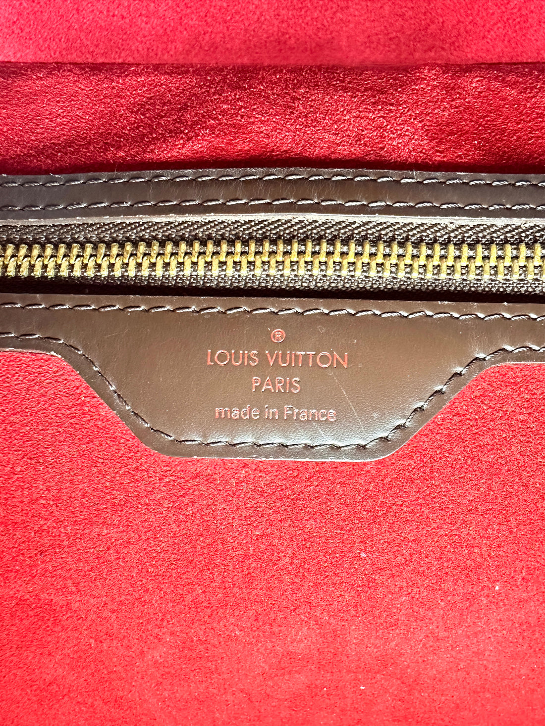 Louis Vuitton Bergamo MM Damier Ebene Handle Bag LV1738