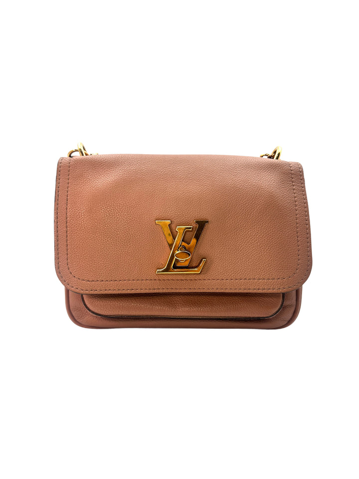 Louis Vuitton Lockme Tender Pink Leather Chain Bag With Gold Hardware LV1745