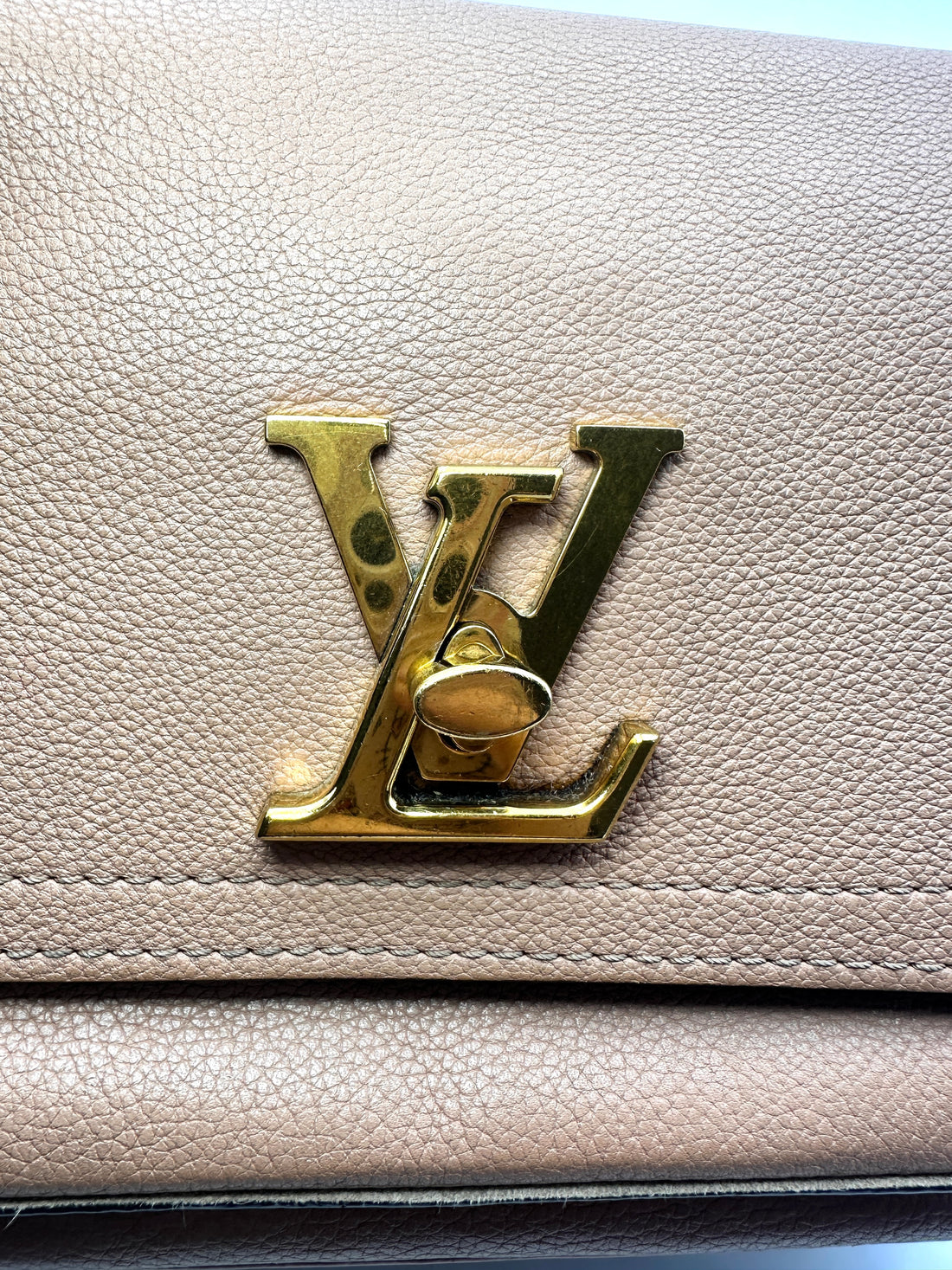 Louis Vuitton Lockme Tender Pink Leather Chain Bag With Gold Hardware LV1745