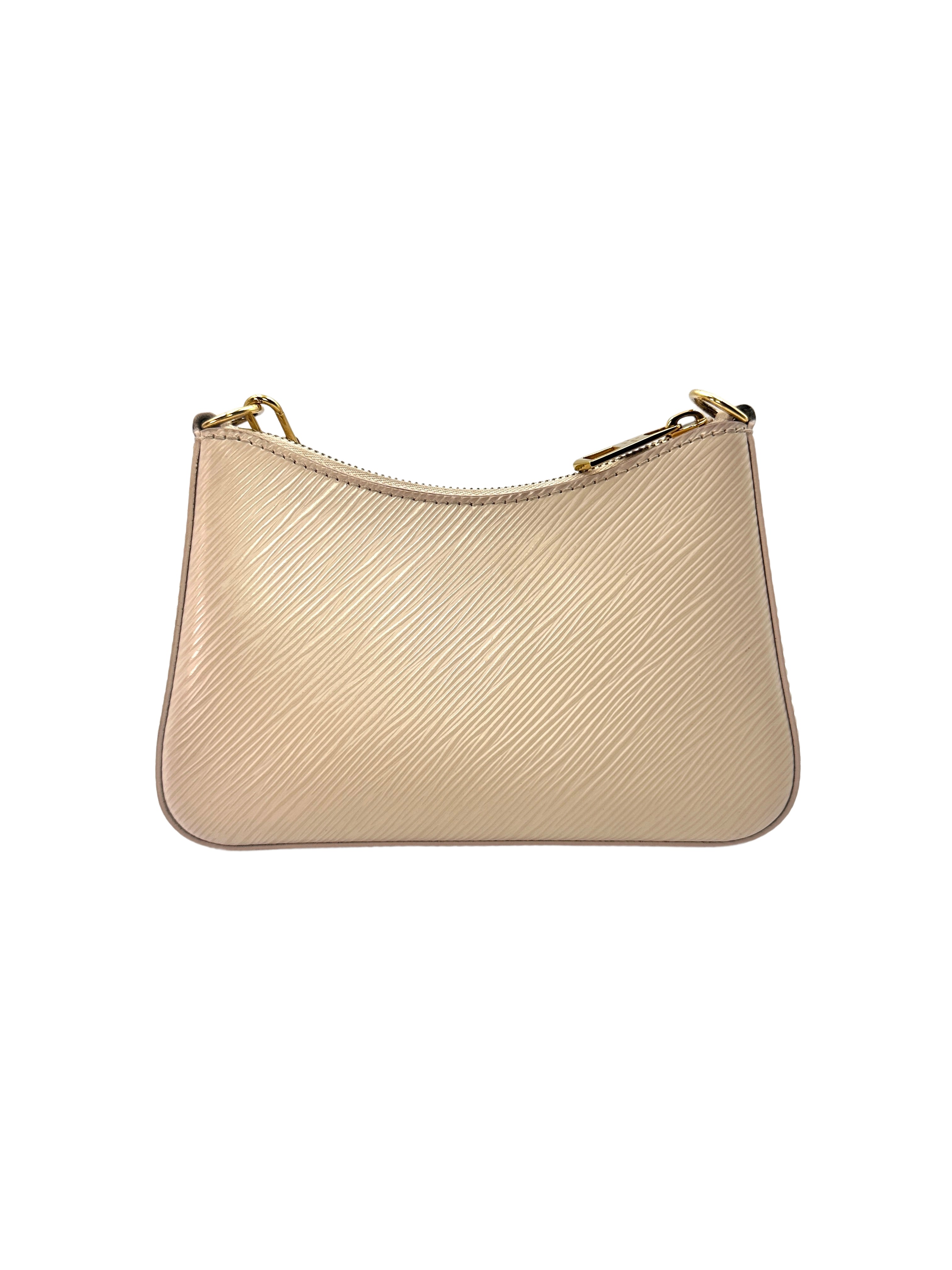 Louis Vuitton White Marelle Epi Leather Shoulder Bag With Heart-shaped Pochette LV1747