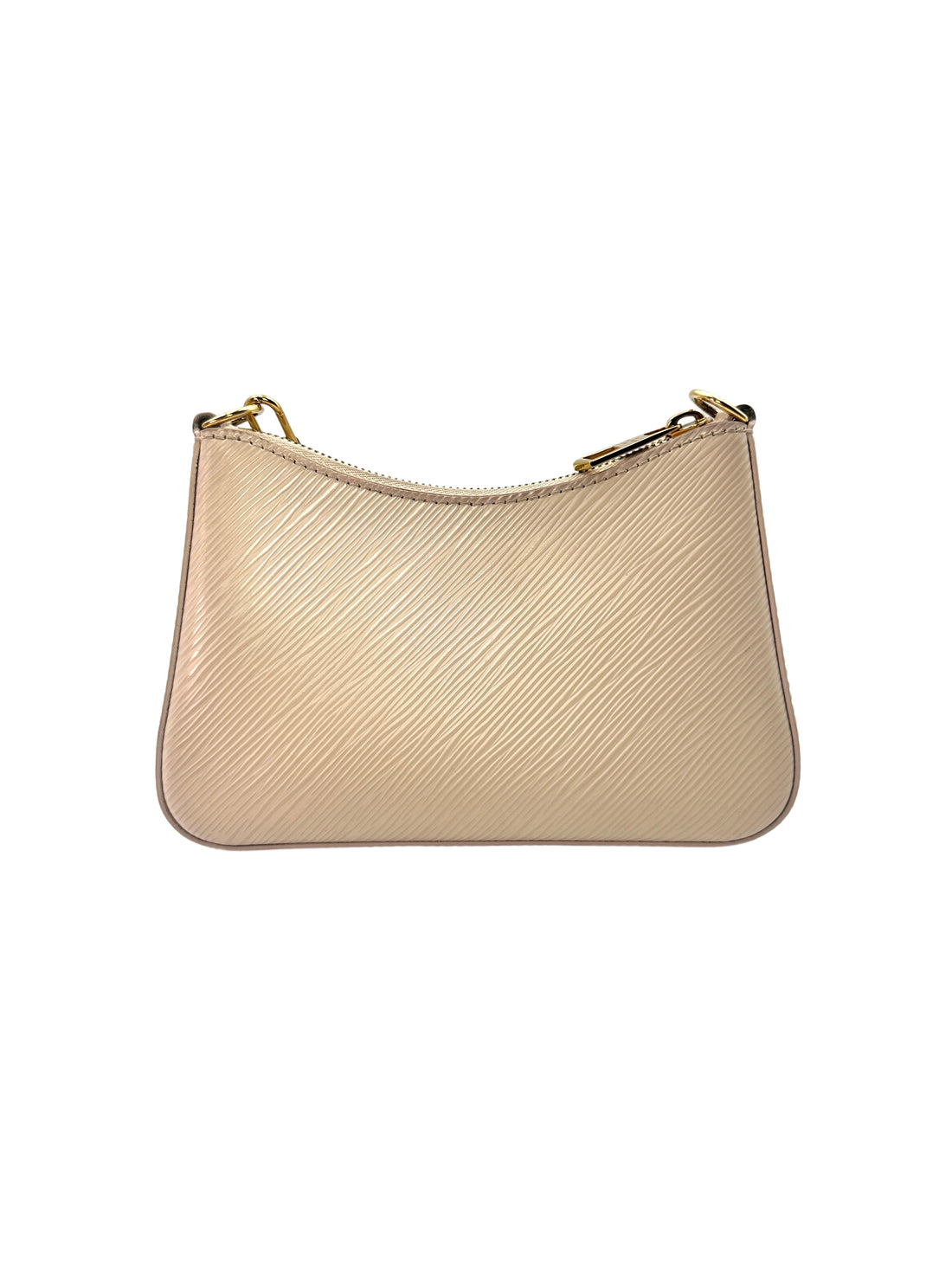Louis Vuitton White Marelle Epi Leather Shoulder Bag With Heart-shaped Pochette LV1747