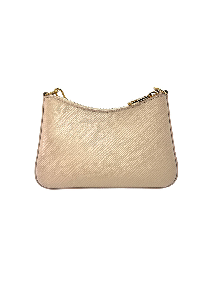 Louis Vuitton White Marelle Epi Leather Shoulder Bag With Heart-shaped Pochette LV1747