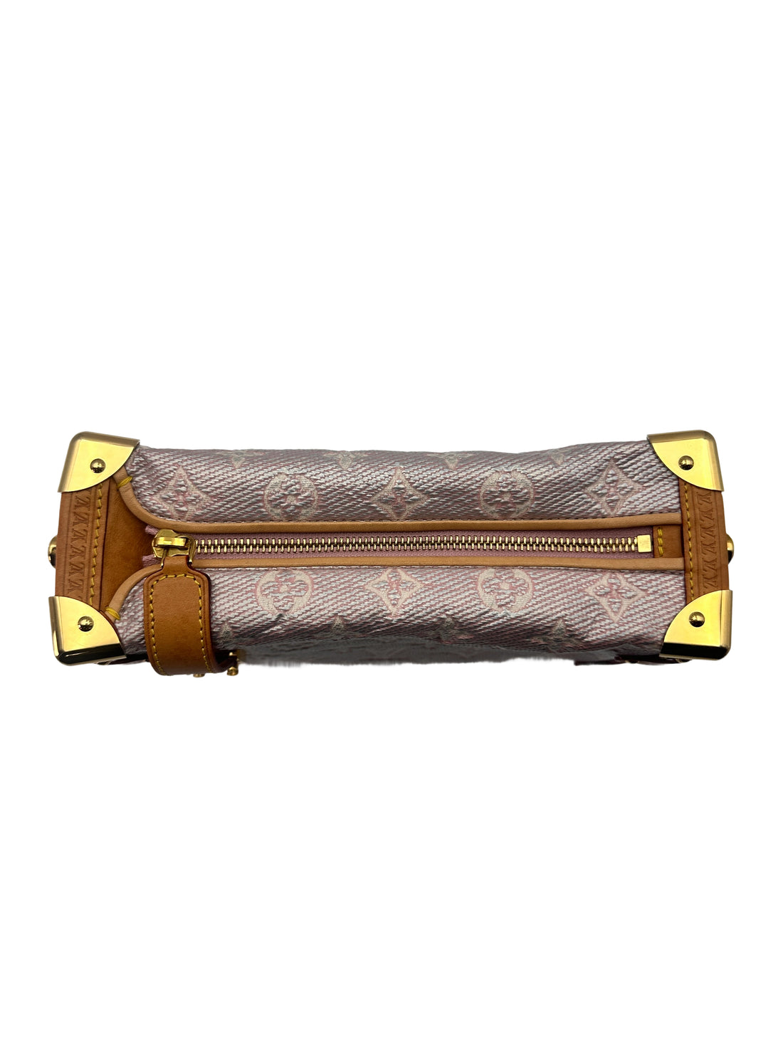 Louis Vuitton Pink Monogram Side Trunk Medium Size Handle Bag LV1744