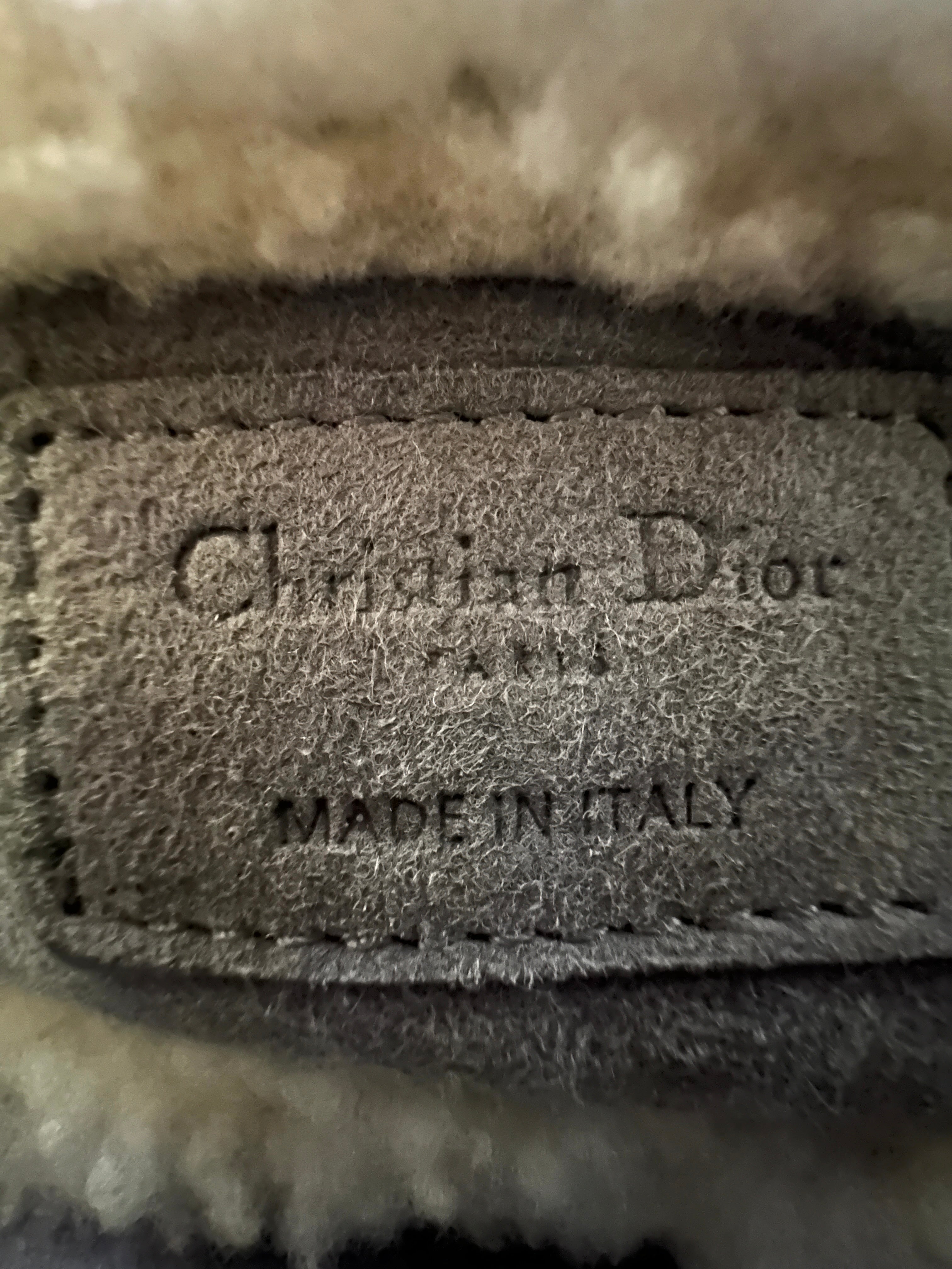 Christian Dior Lady Dior Grey Cannage And Suede Handle Bag with Charms DR400