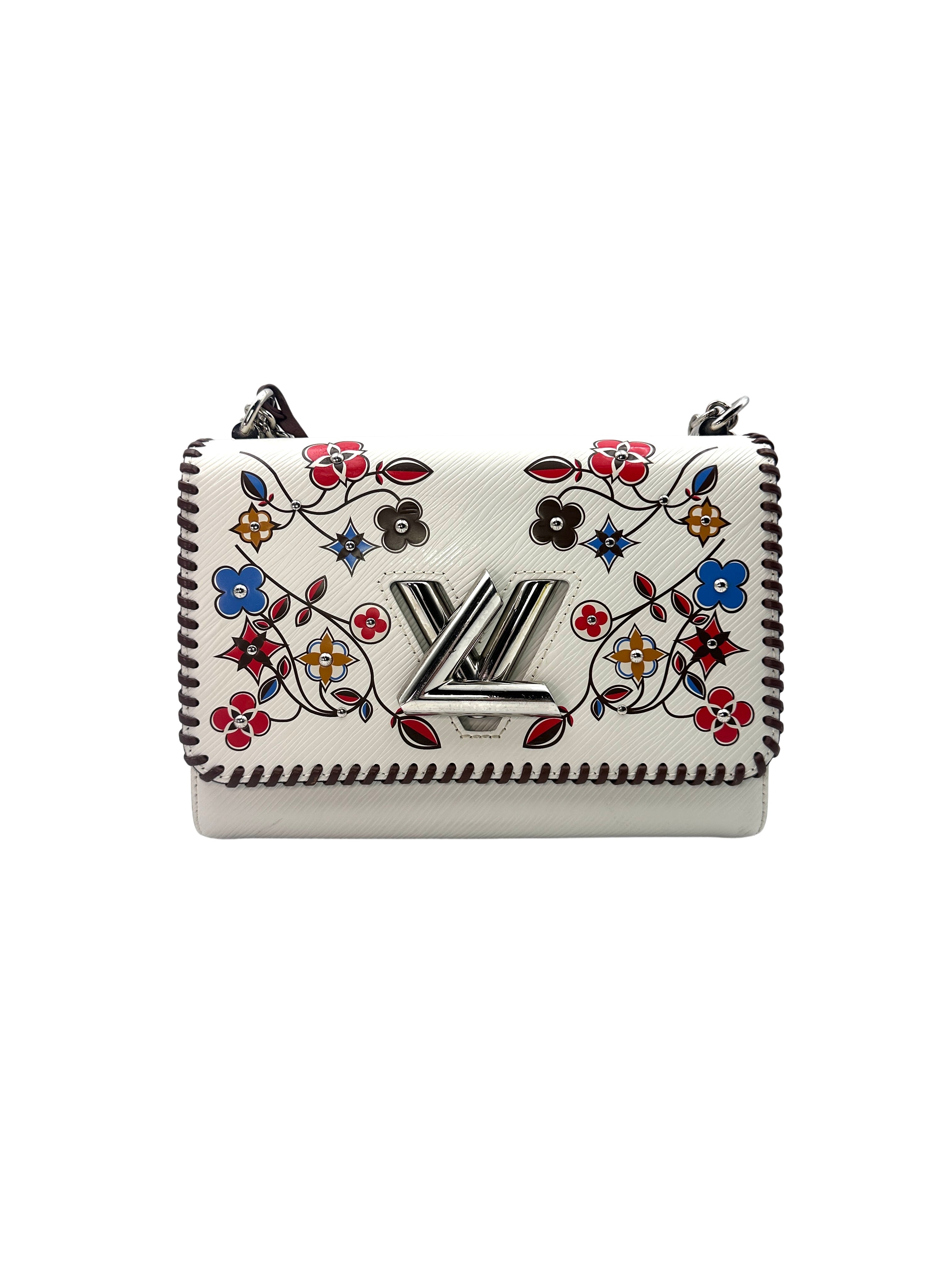 Louis Vuitton White Twist MM Wildflower Epi Leather Shoulder Bag LV1743