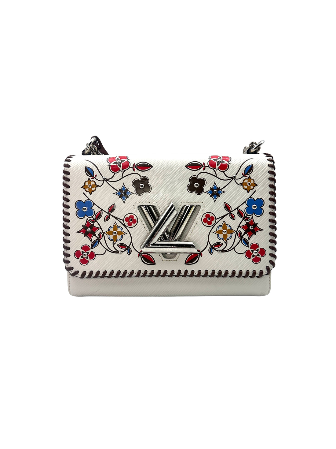 Louis Vuitton White Twist MM Wildflower Epi Leather Shoulder Bag LV1743
