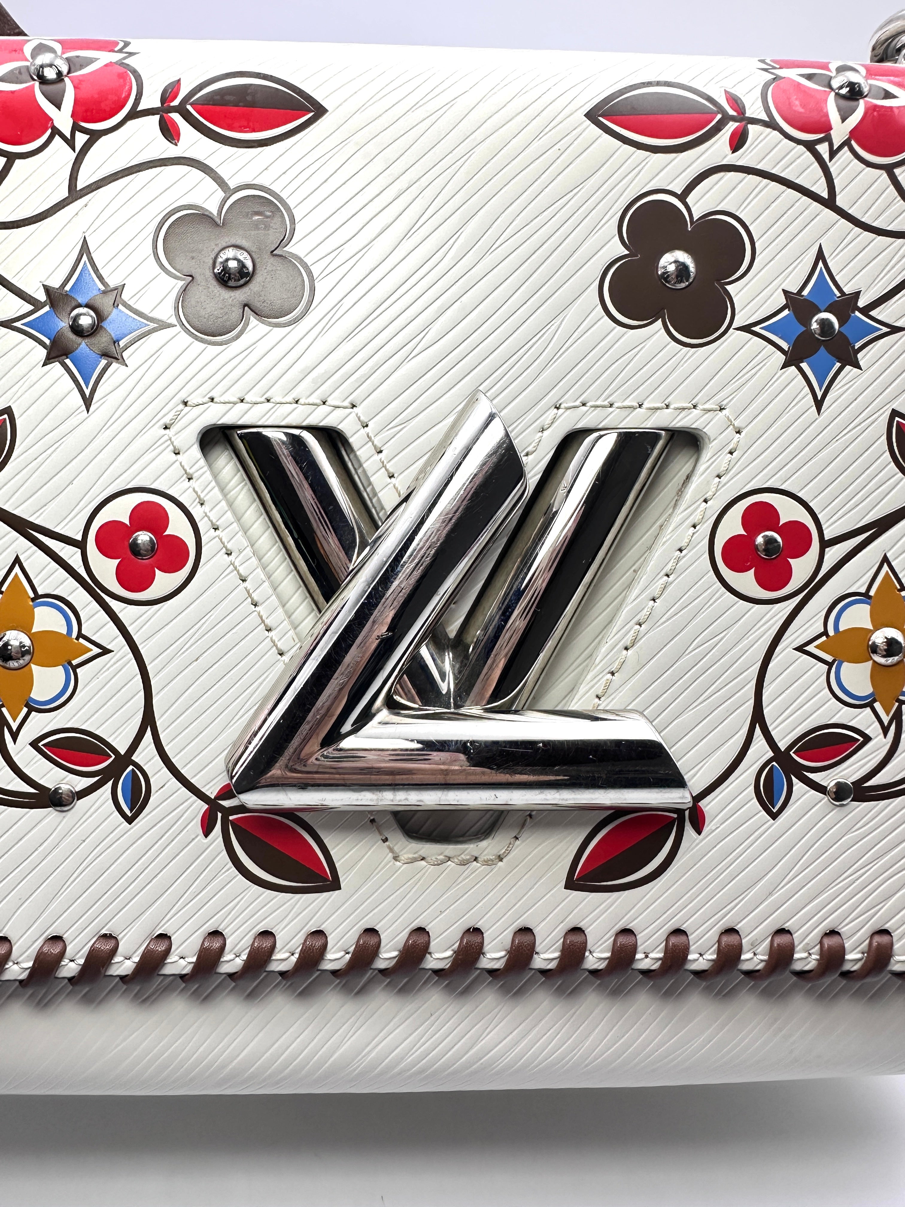 Louis Vuitton White Twist MM Wildflower Epi Leather Shoulder Bag LV1743