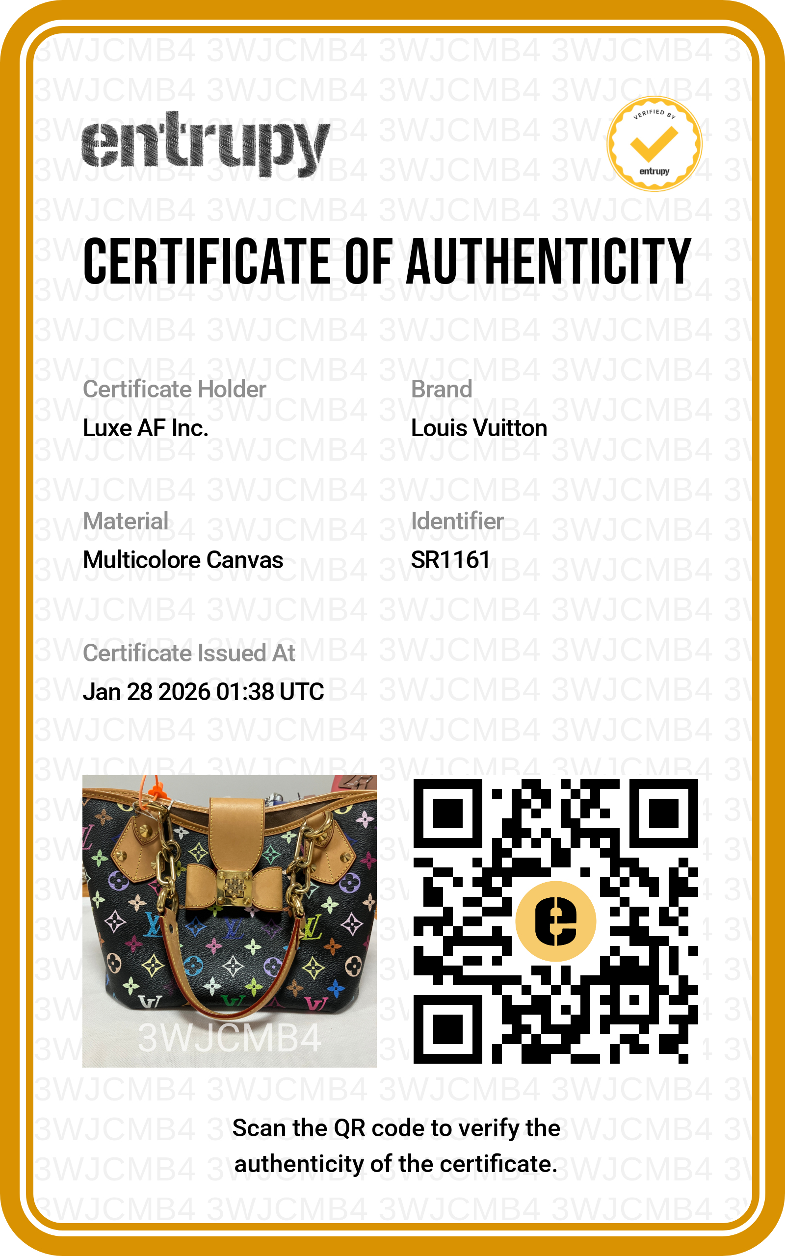 Louis Vuitton Monogram Multicolore Annie Handle Bag LV1742