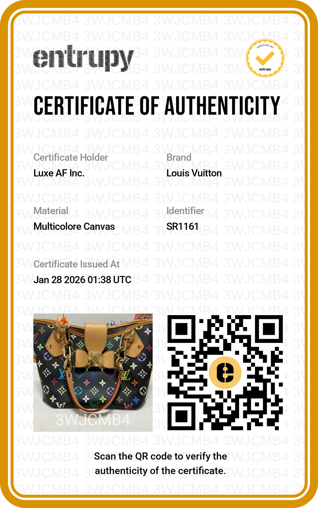 Louis Vuitton Monogram Multicolore Annie Handle Bag LV1742