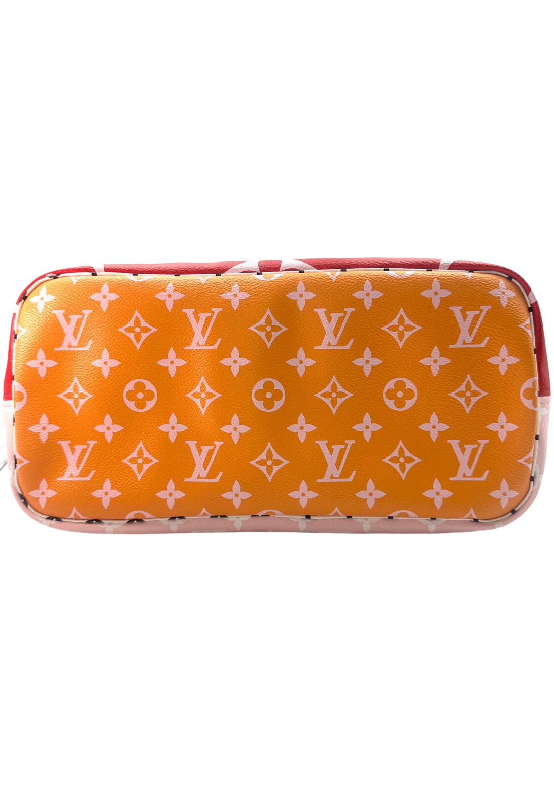 Louis Vuitton Rouge Monogram Giant Neverfull MM Handle Bag With White Pochette LV1761